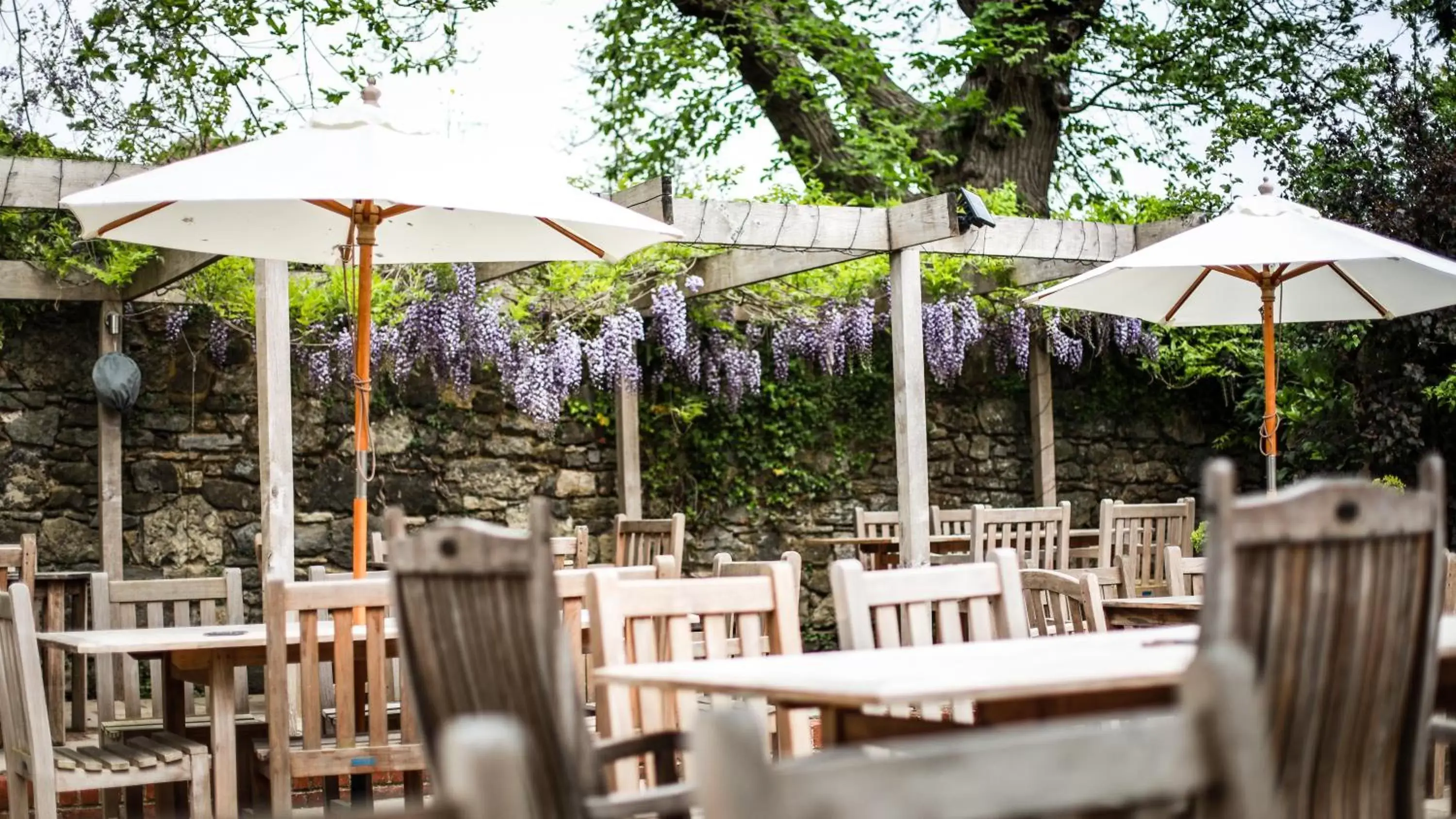 Patio, Restaurant/Places to Eat in The Angel Inn, Petworth