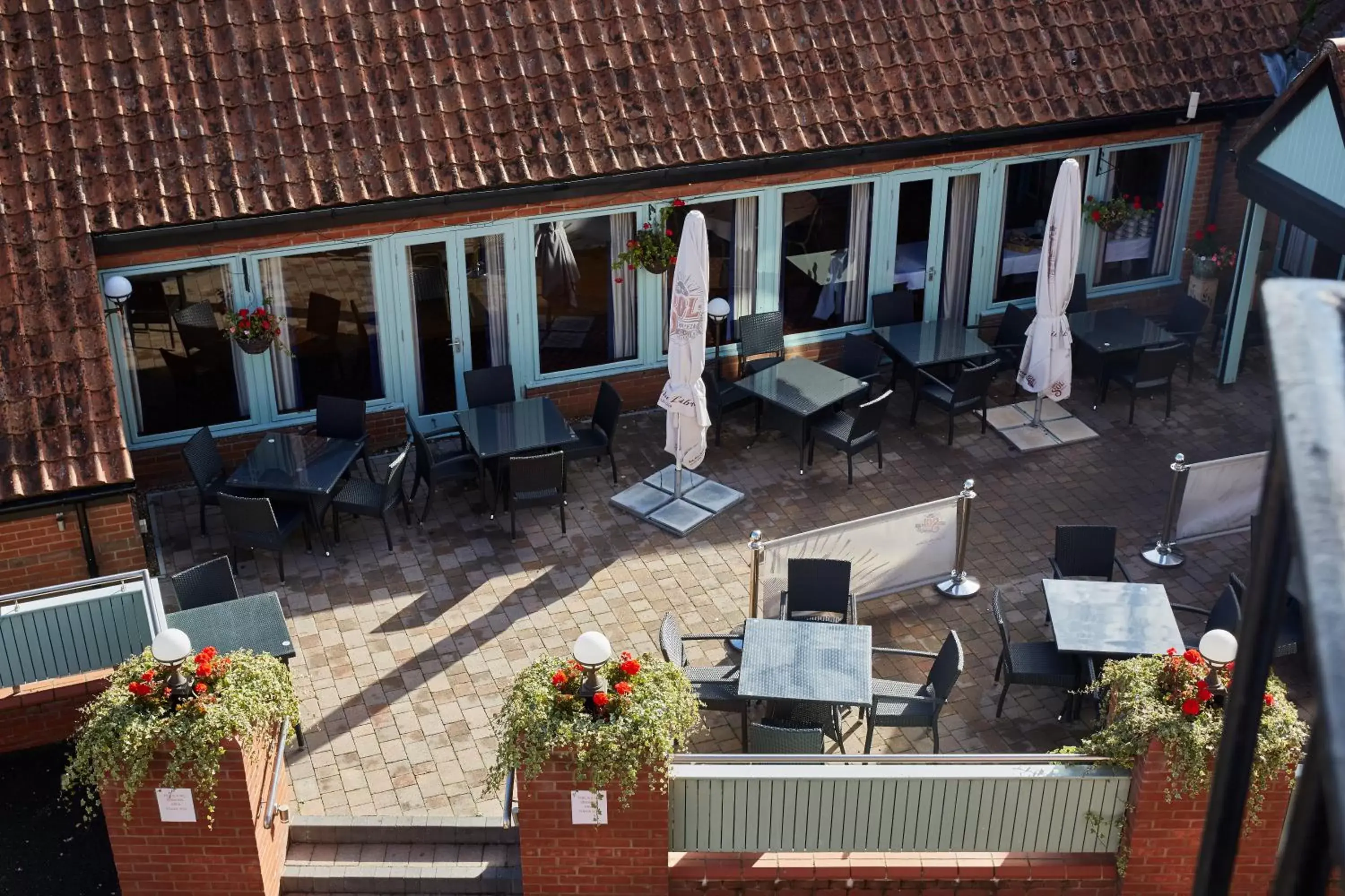Balcony/Terrace, Restaurant/Places to Eat in Best Western The George Hotel, Swaffham