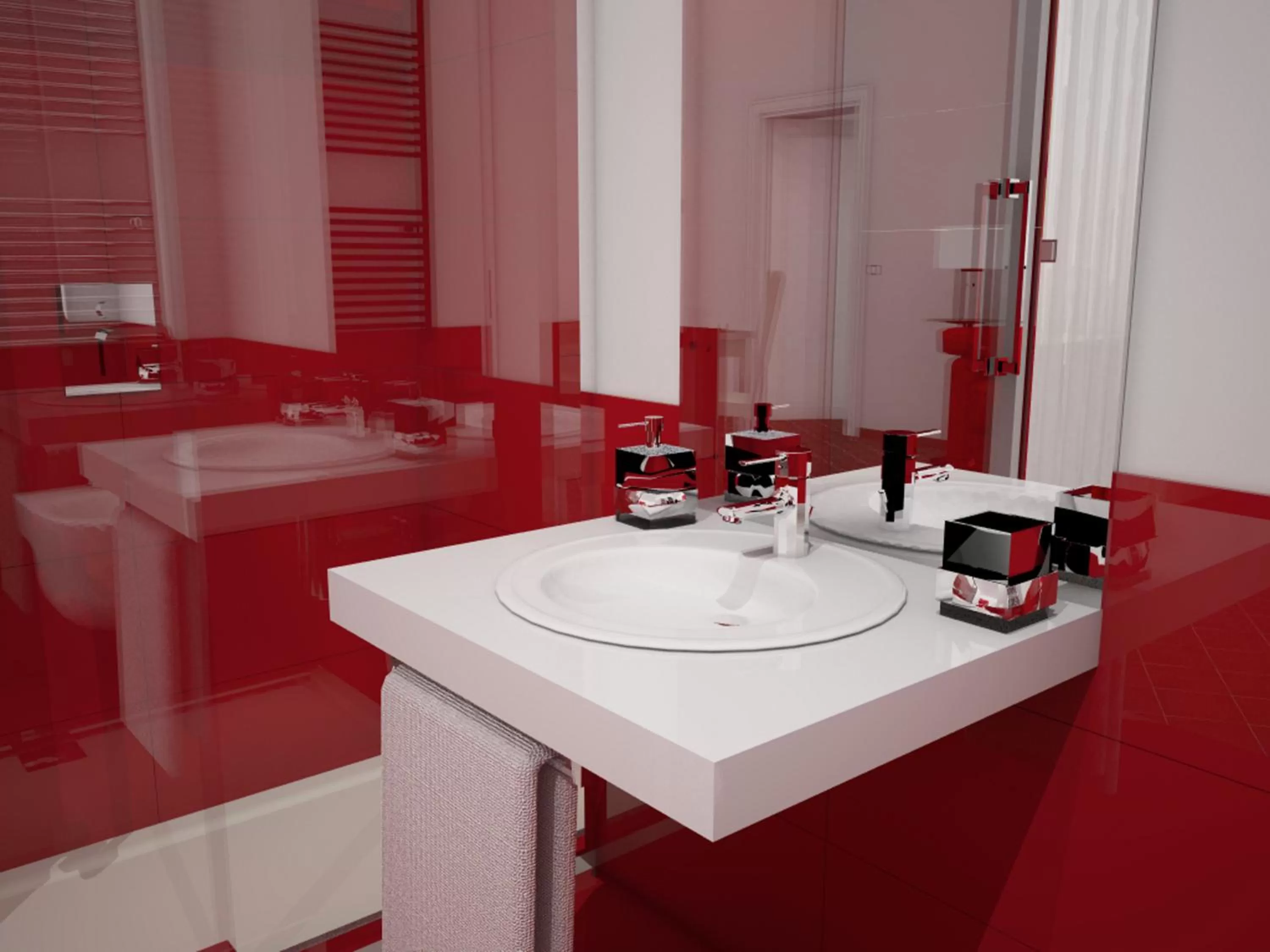 Bathroom in Roma Resort Colosseum