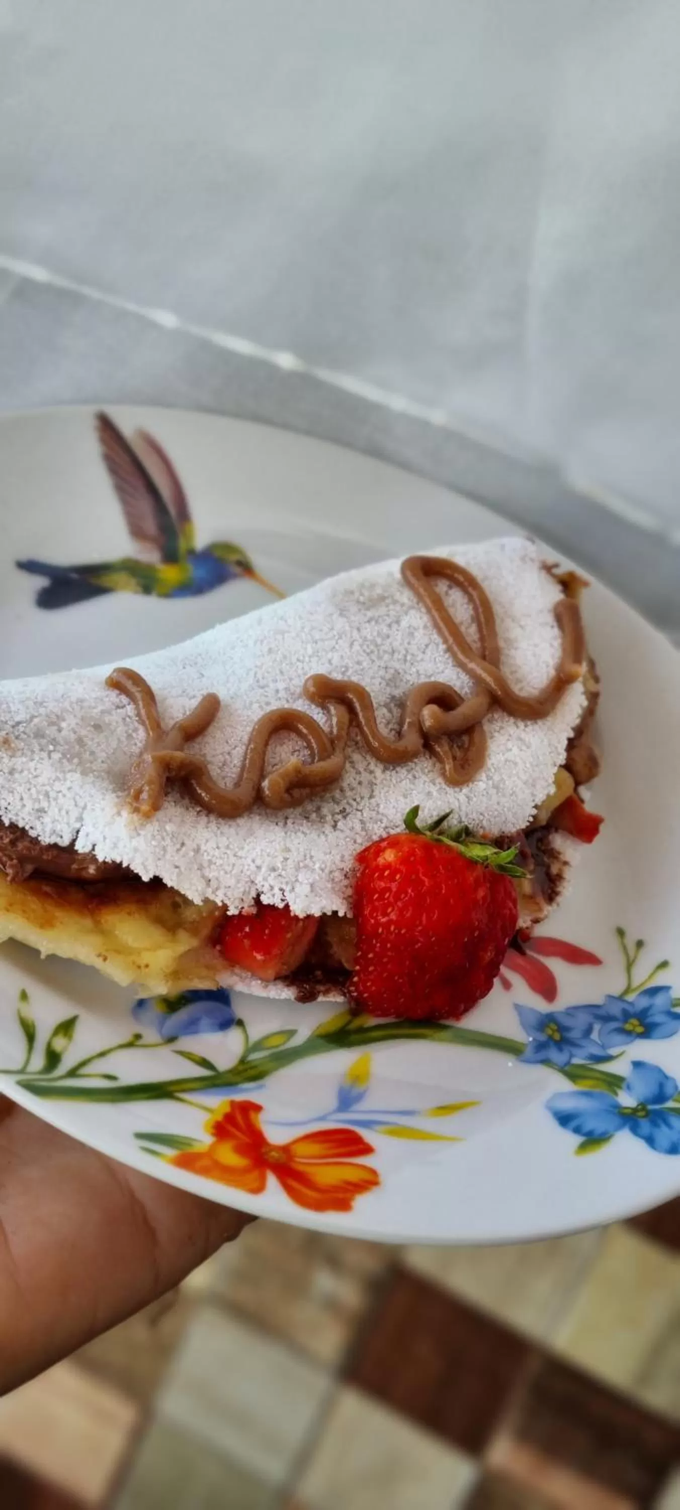 Continental breakfast in Pousada Recanto da Família