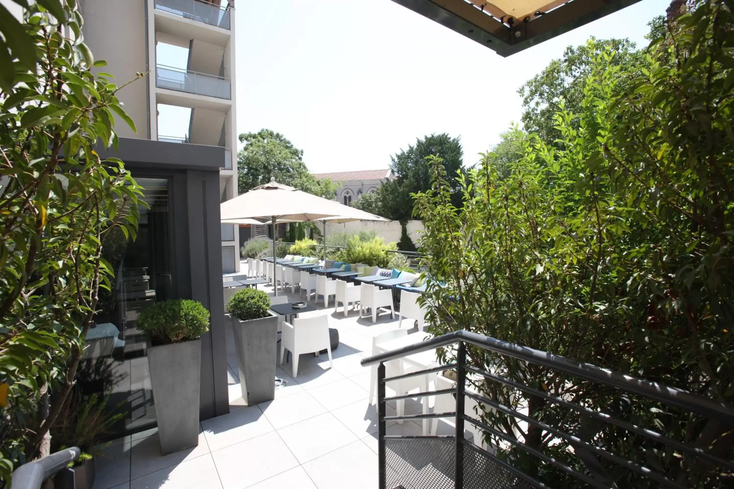 Patio, Balcony/Terrace in Hotel De France