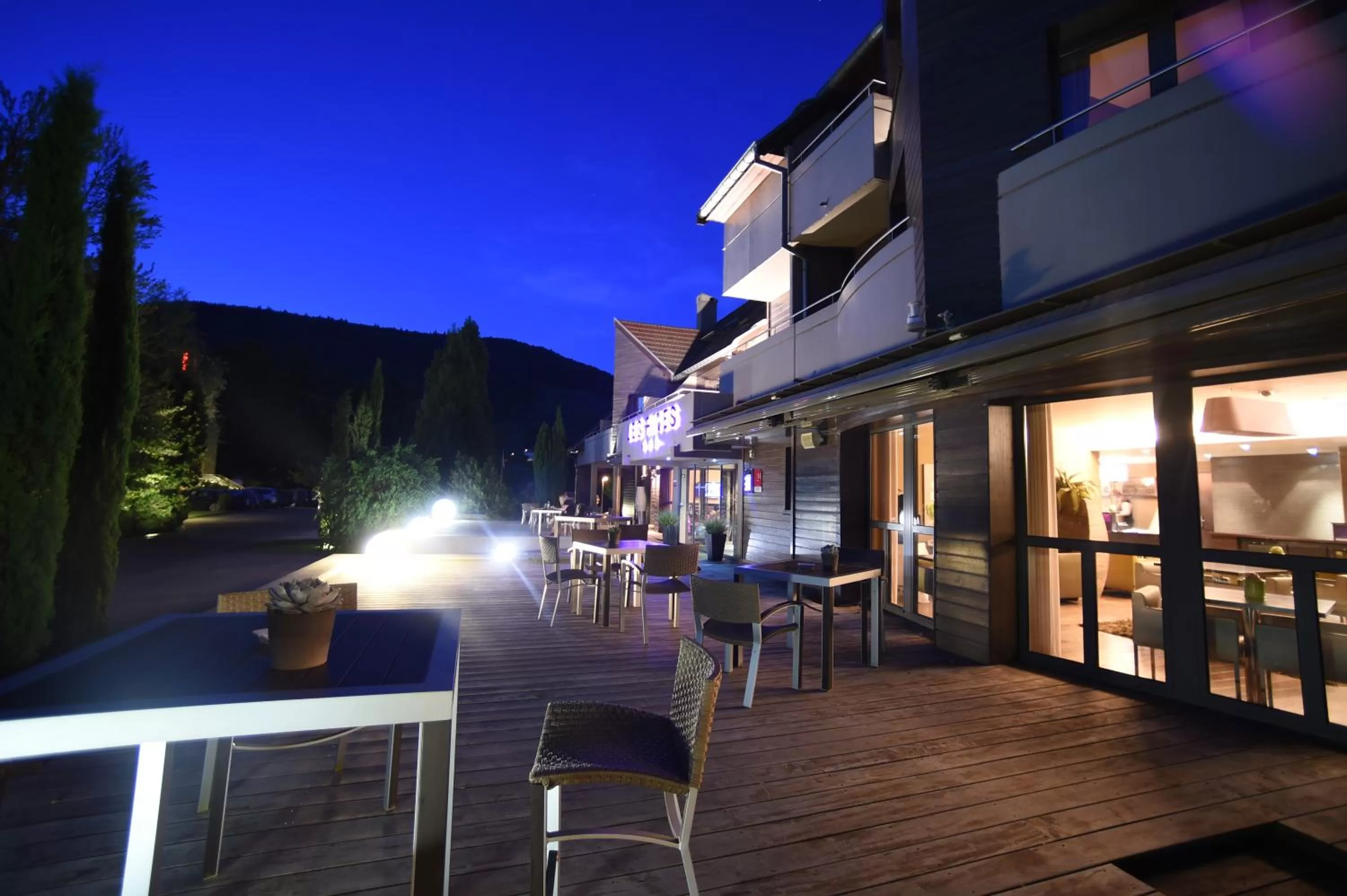Balcony/Terrace in Hôtel Les Rives