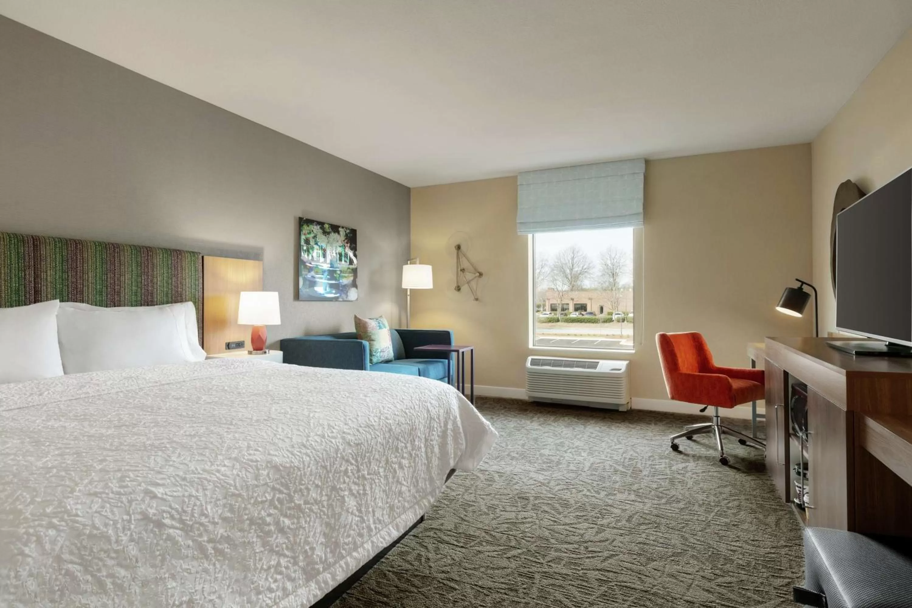 Bedroom, Bed in Hampton Inn And Suites By Hilton Johns Creek