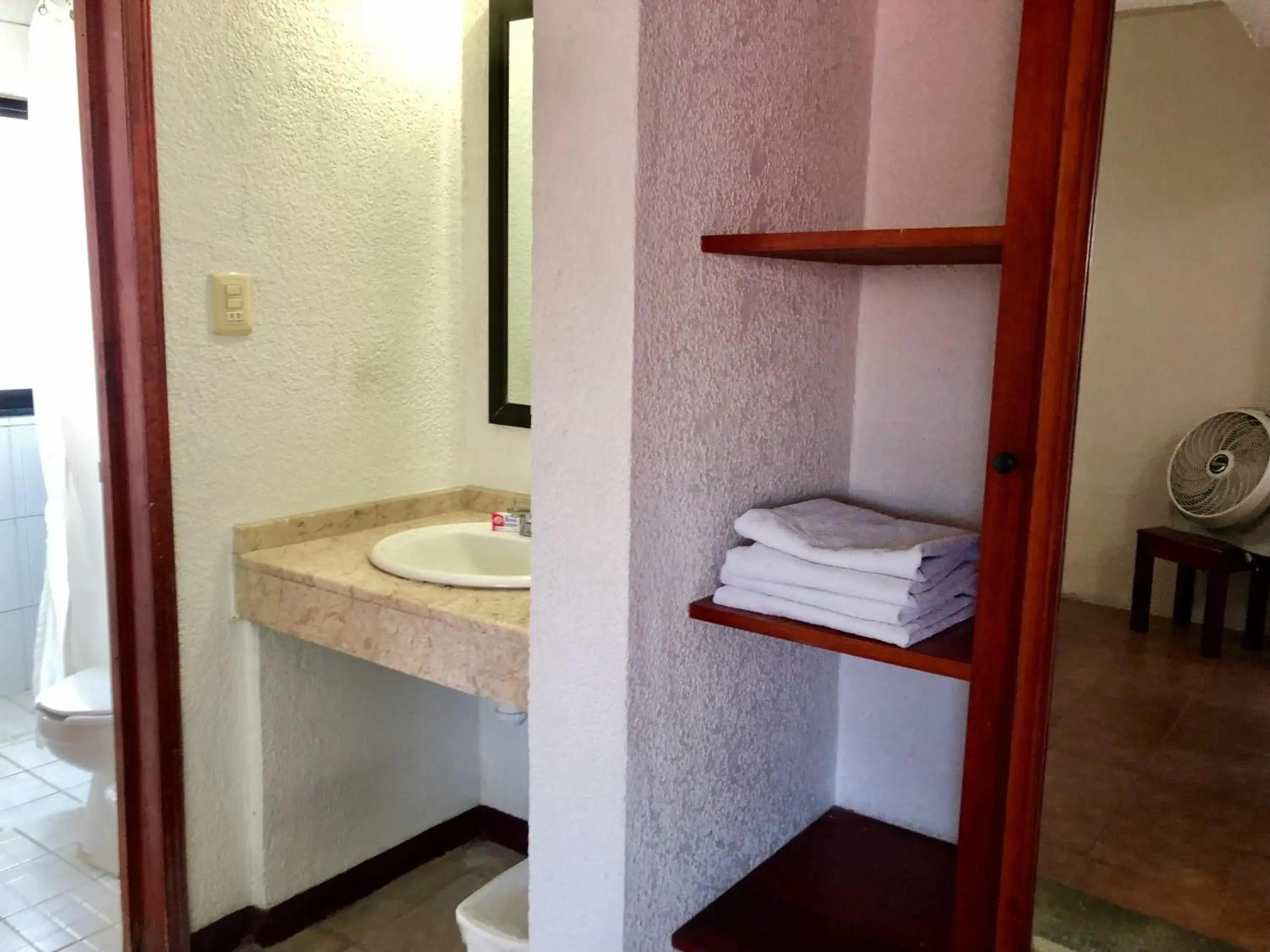 Bathroom in hotel roma