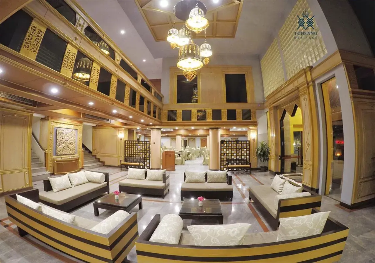Lobby or reception, Seating Area in Tohsang Heritage Ubon Ratchathani Hotel