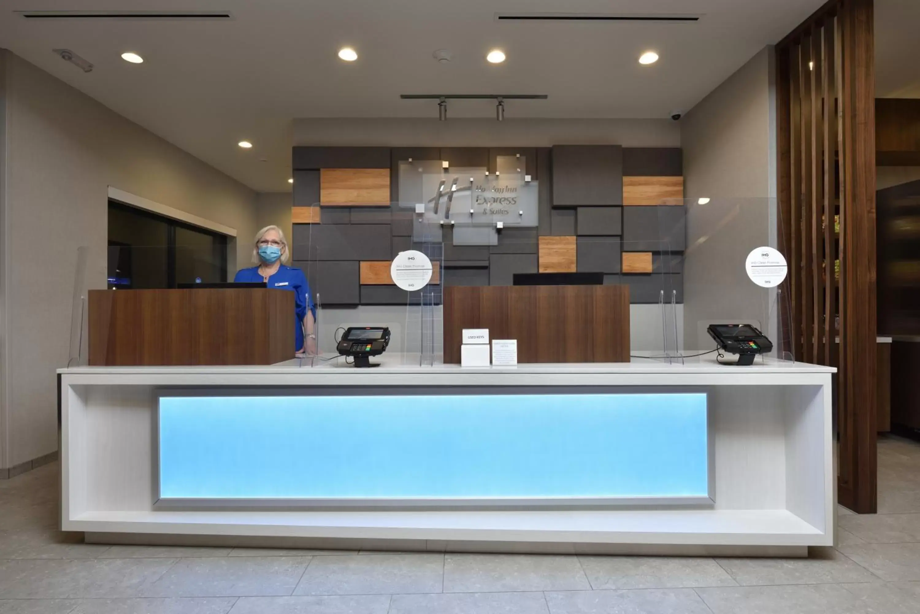 Lobby or reception, Lobby/Reception in Holiday Inn Express & Suites - Houston North - Woodlands Area, an IHG Hotel