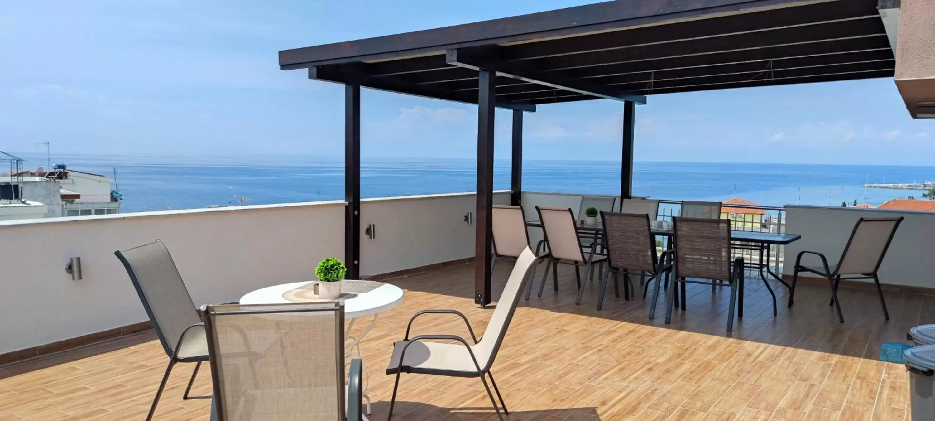 Balcony/Terrace in Sea Star Apartments Kallikratia