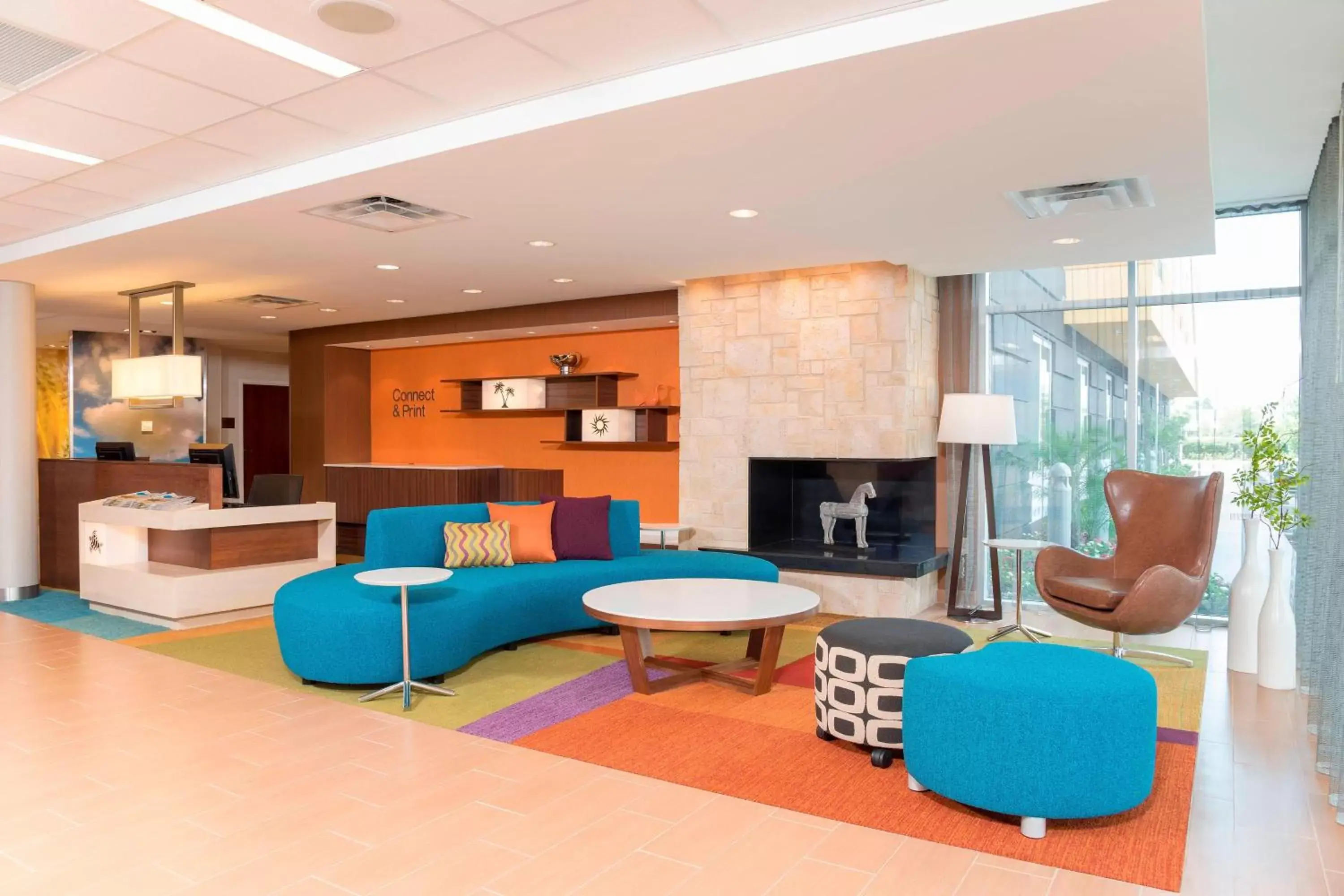 Lobby or reception, Seating Area in Fairfield Inn & Suites by Marriott Orlando Kissimmee/Celebration