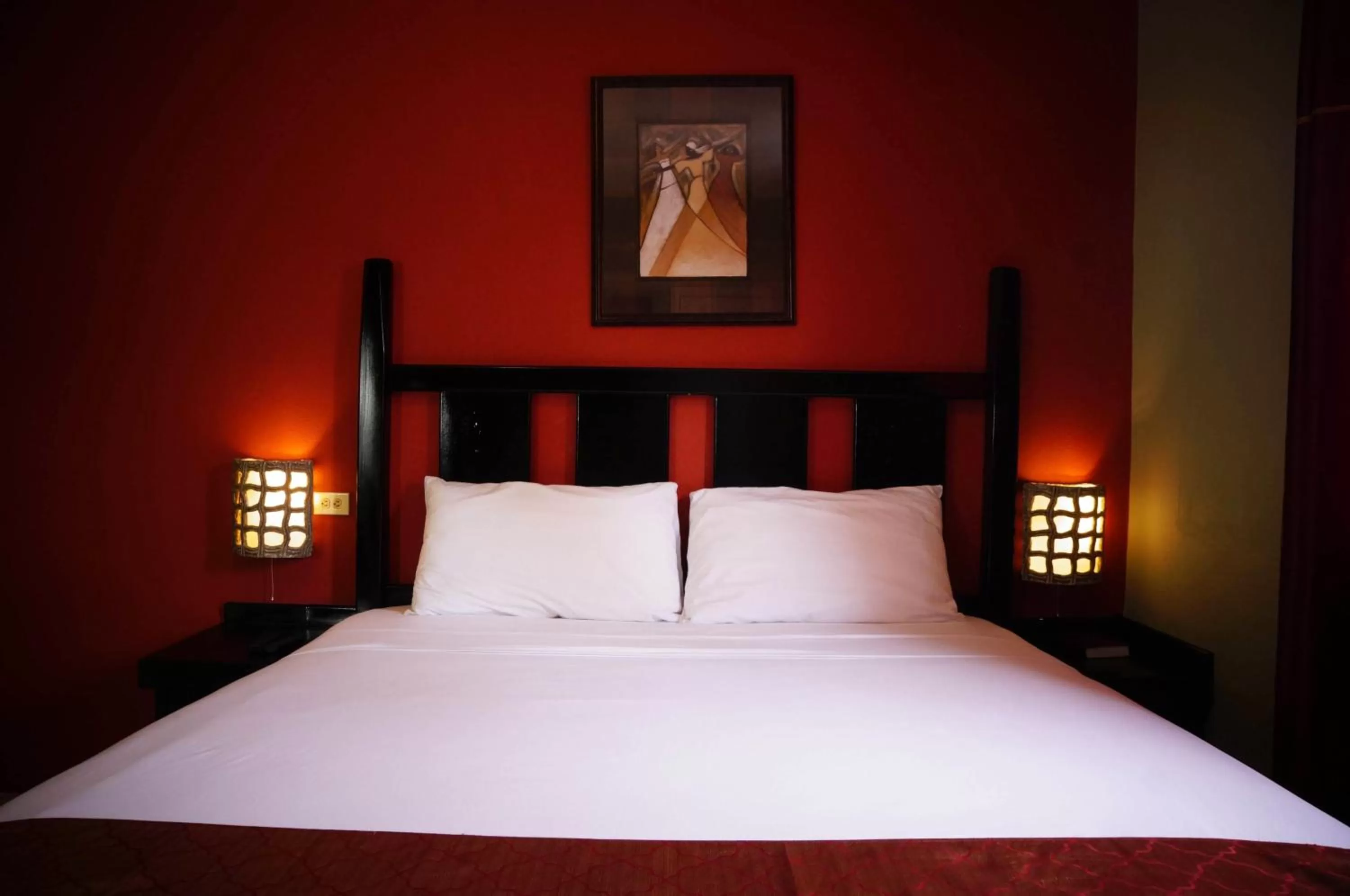 Bed in Hotel Tim Bamboo