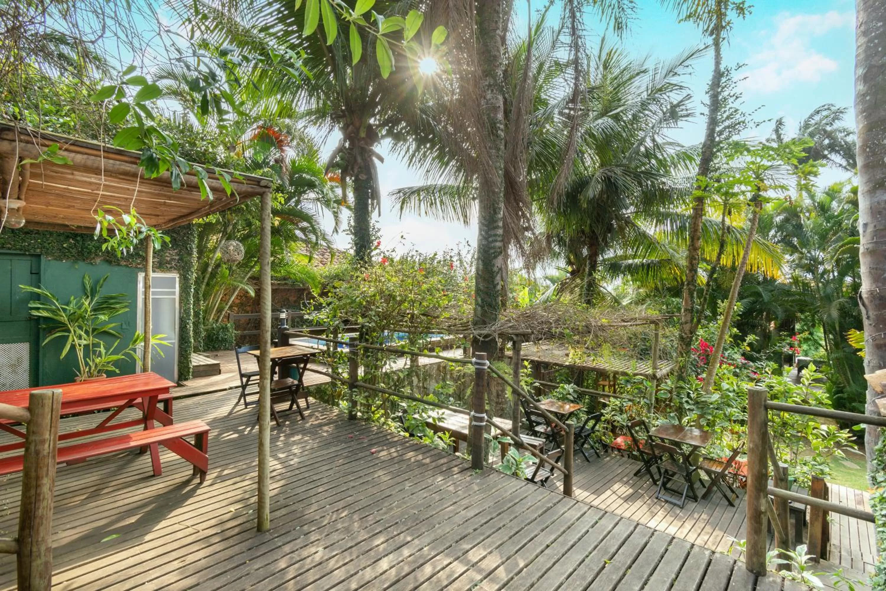 Patio in Pousada Afrika