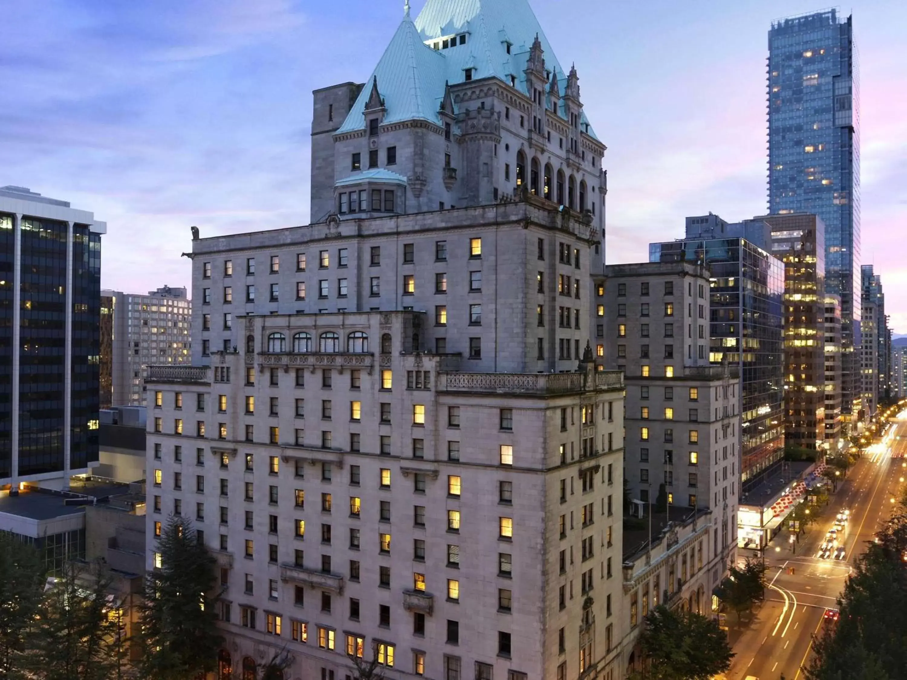 Property building in Fairmont Hotel Vancouver