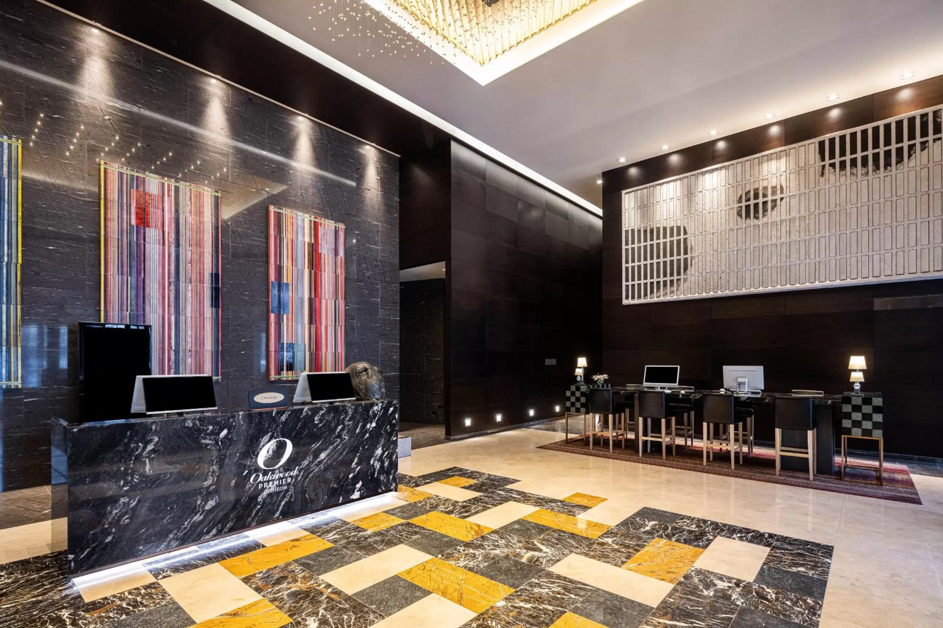 Lobby or reception in Oakwood Premier Incheon