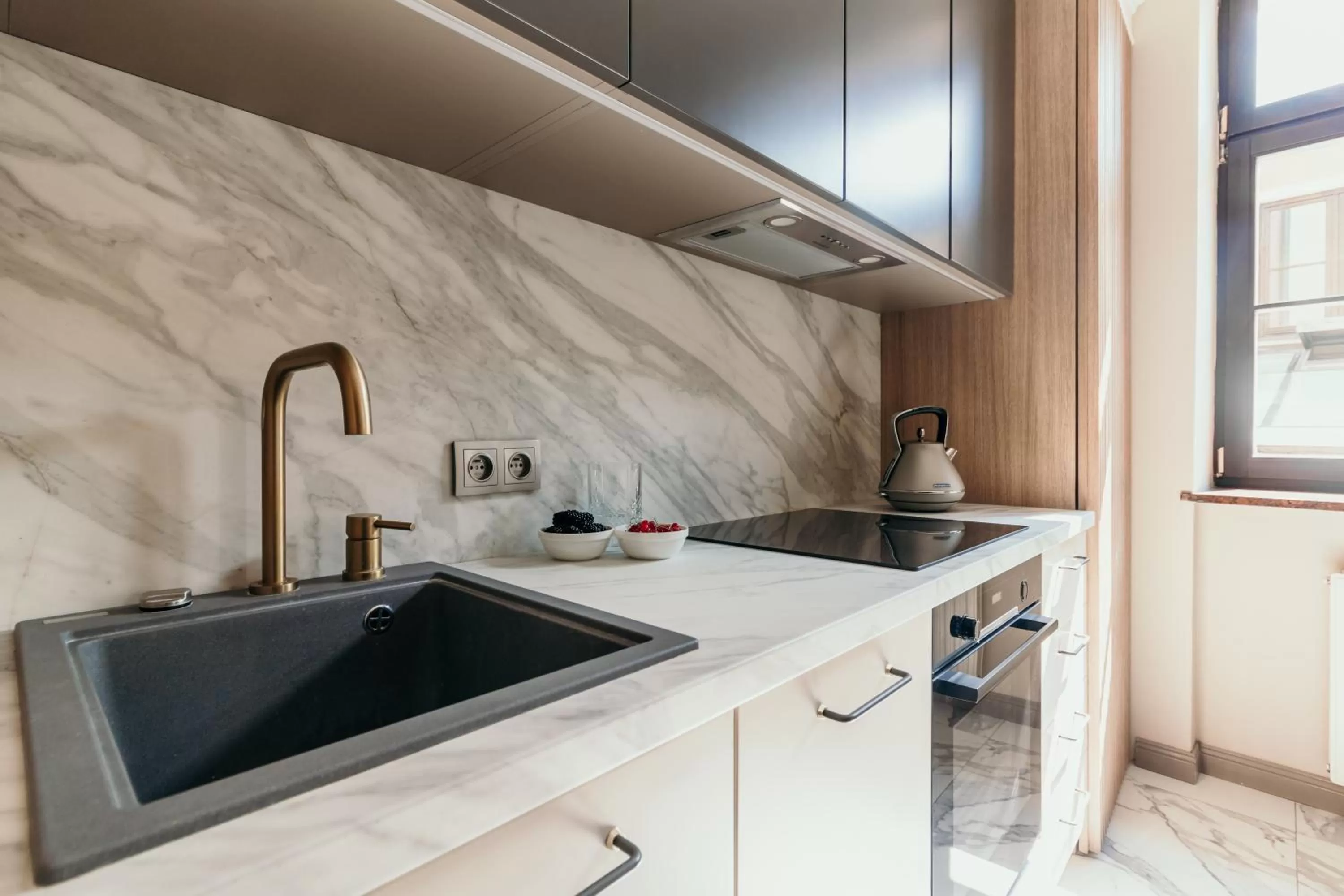 Kitchen or kitchenette in Apartamenty Małe Garbary