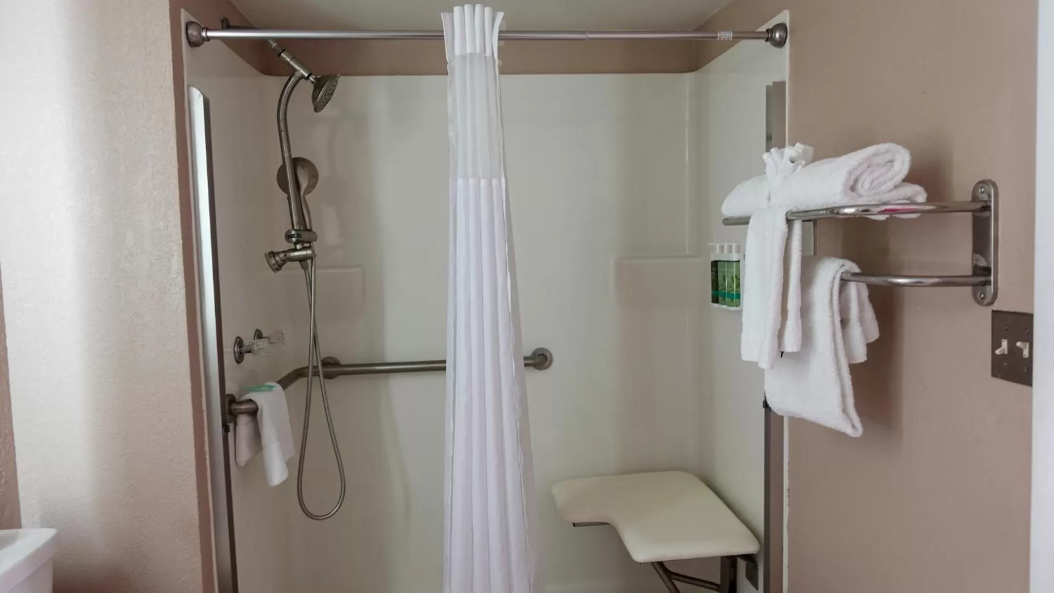 Bathroom in Melbourne All Suites Inn near I95