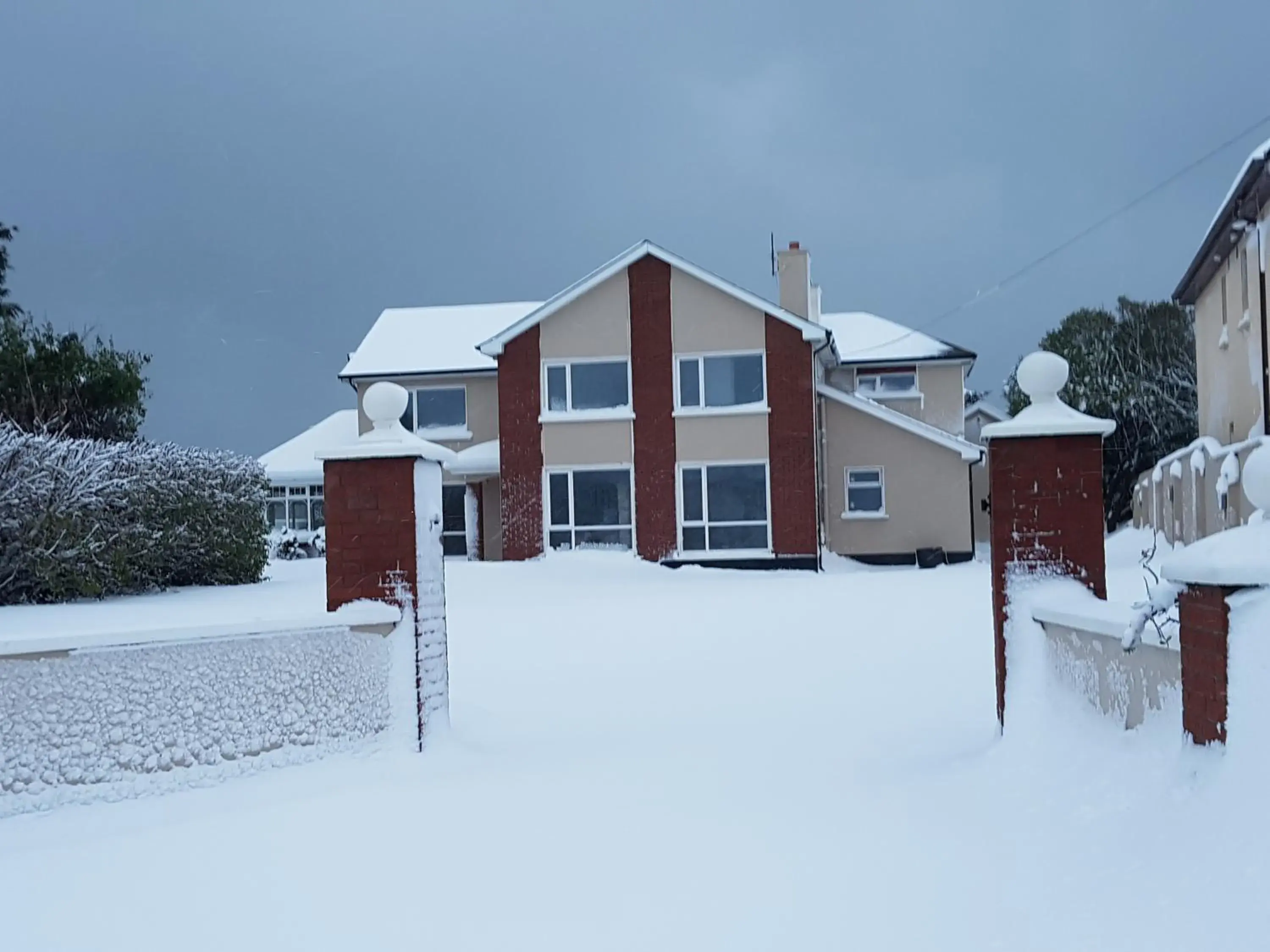 Winter in Tuskar House by the Sea