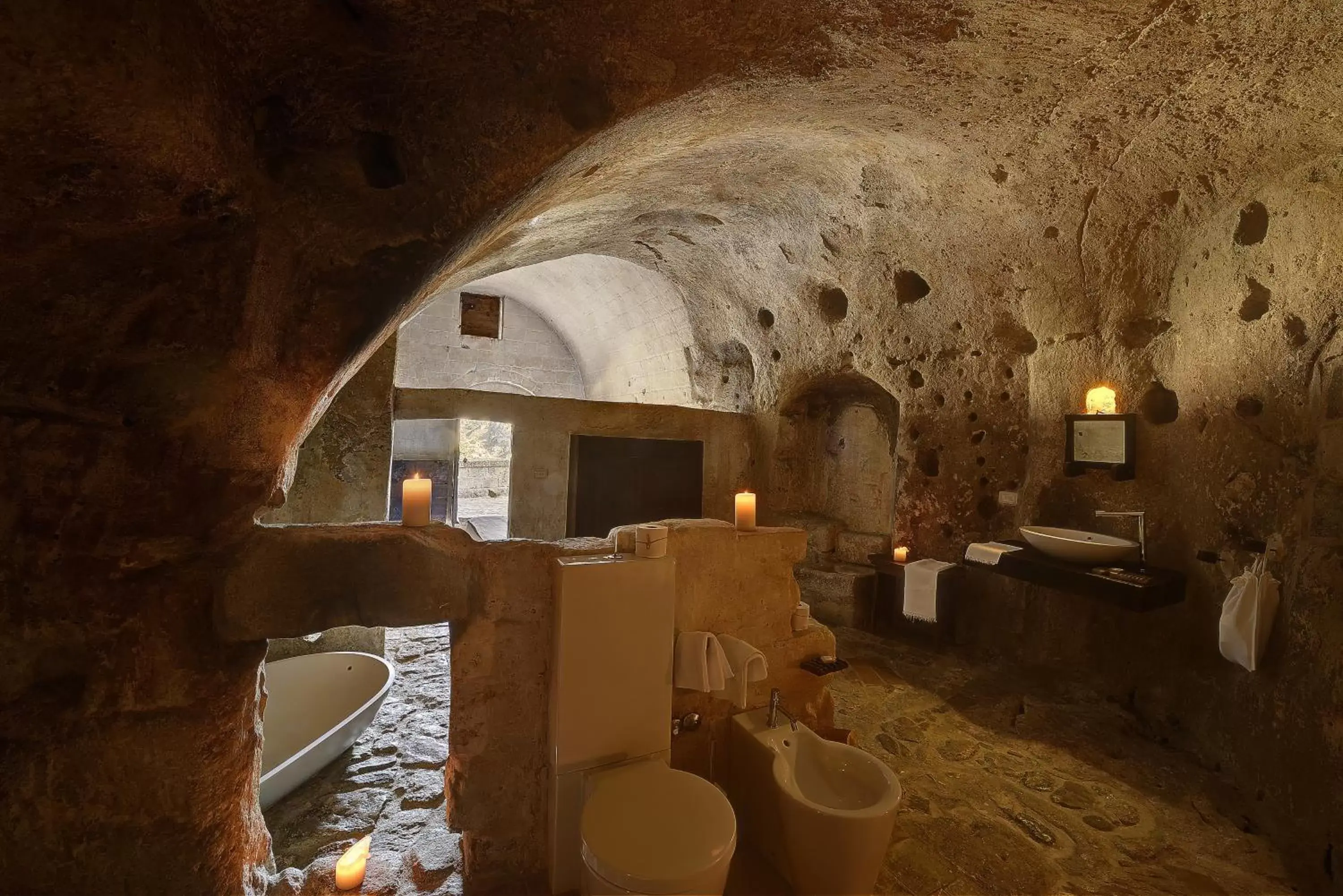 Bathroom in Sextantio Le Grotte Della Civita