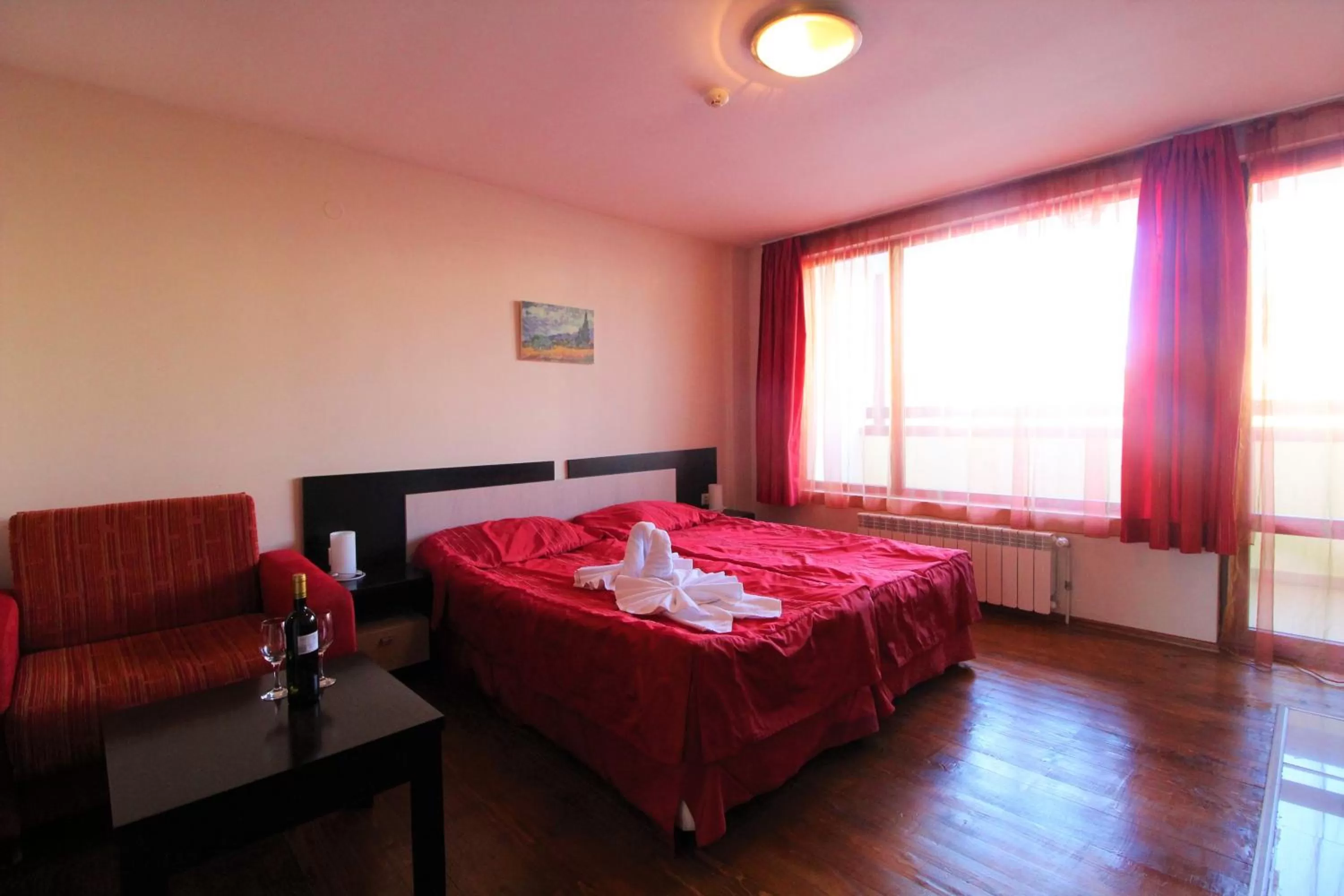 Bed in Mountview Lodge Apartments