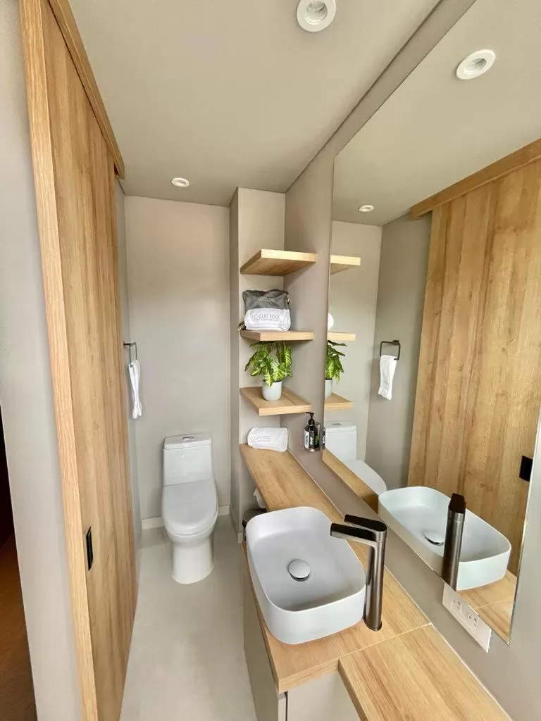 Bathroom in ICON 100 Luxury Apartasuites