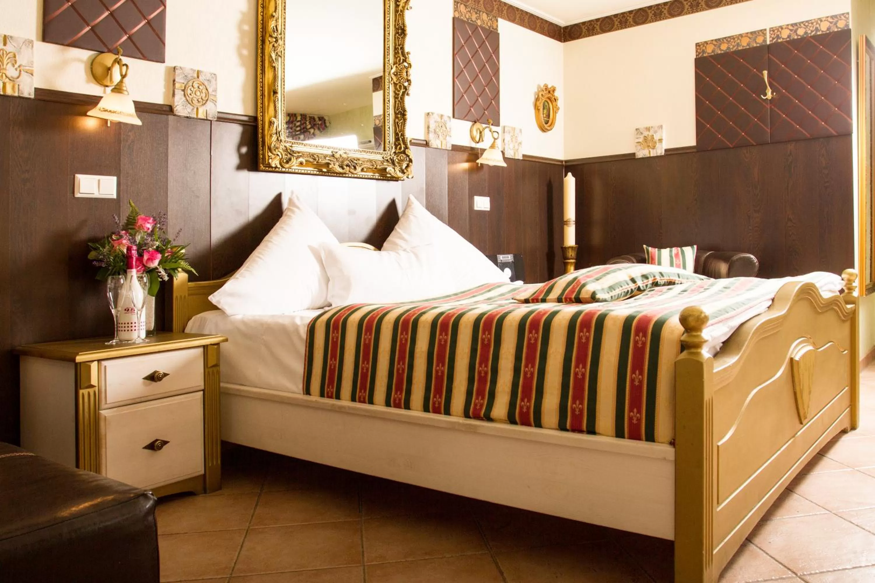 Bed in Hotel Don Giovanni