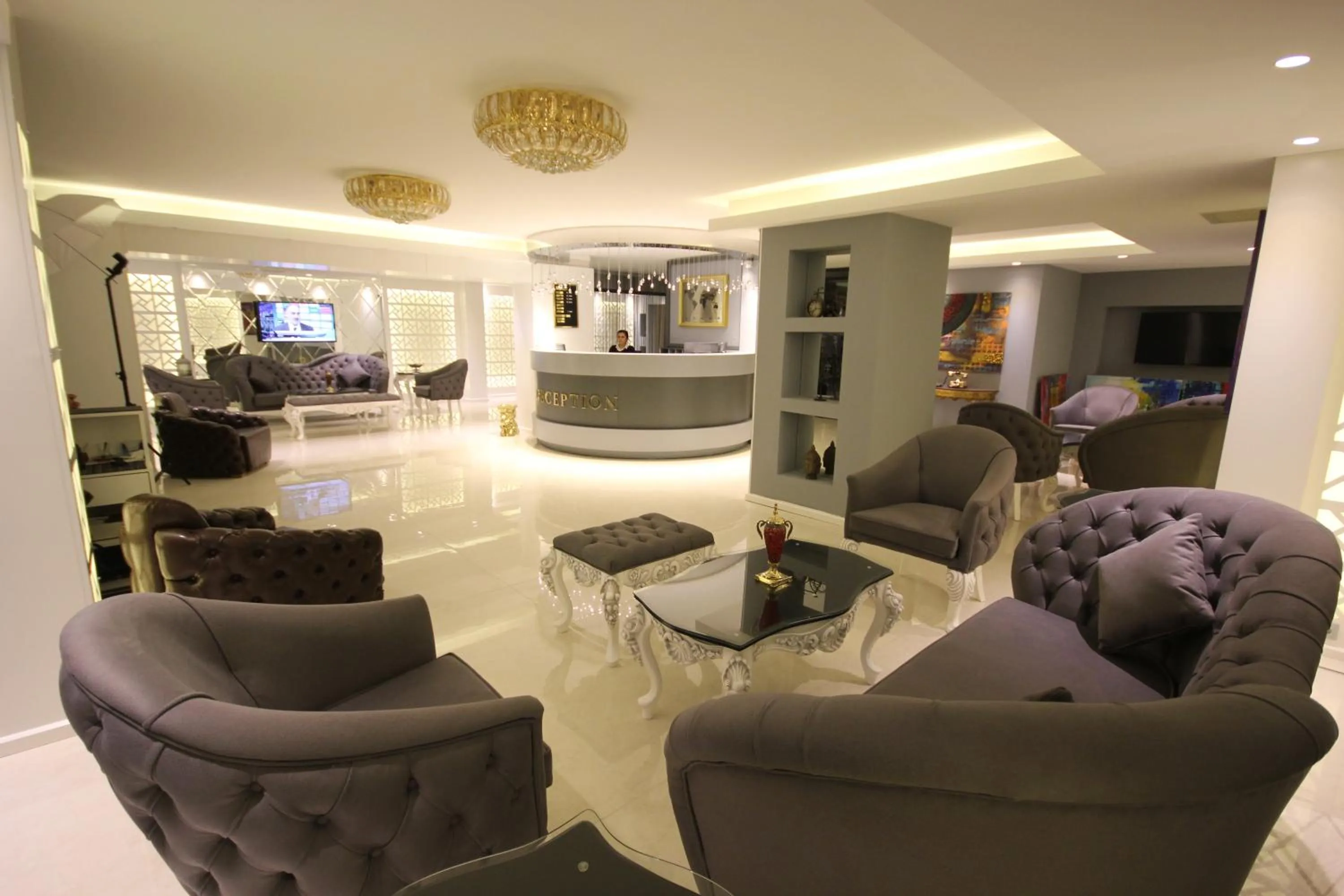 Lobby or reception in Ankara Gold Hotel