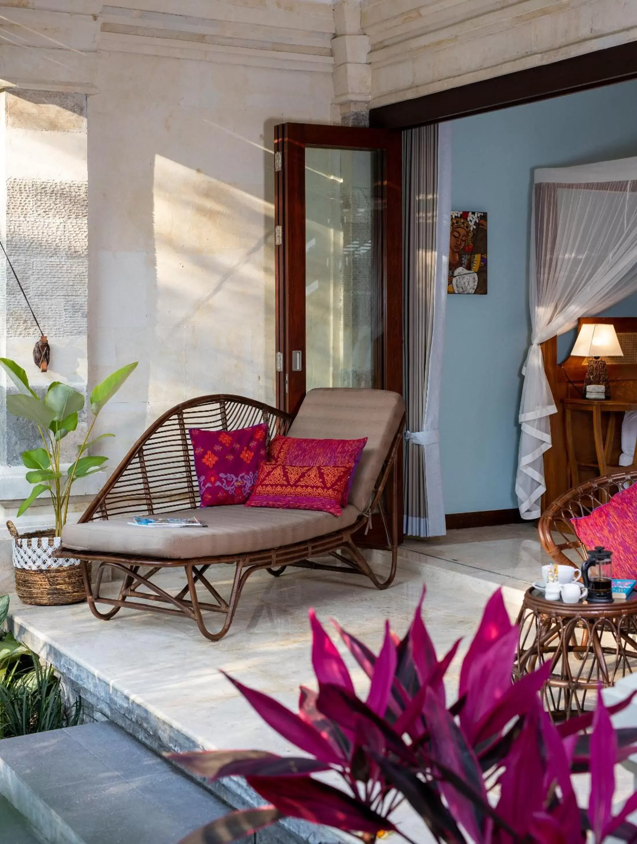 Balcony/Terrace in Kano Sari Ubud Villas