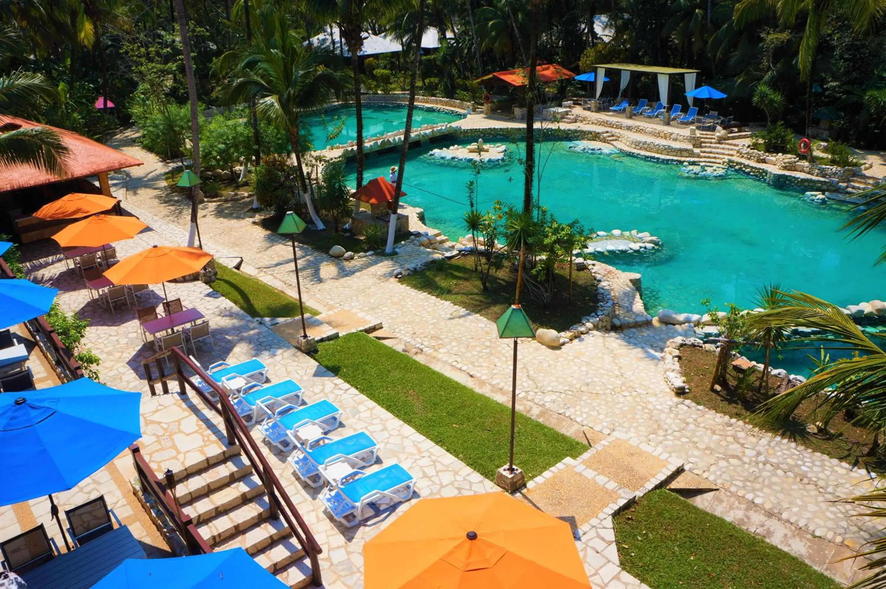 Pool view in Chan-Kah Resort Village