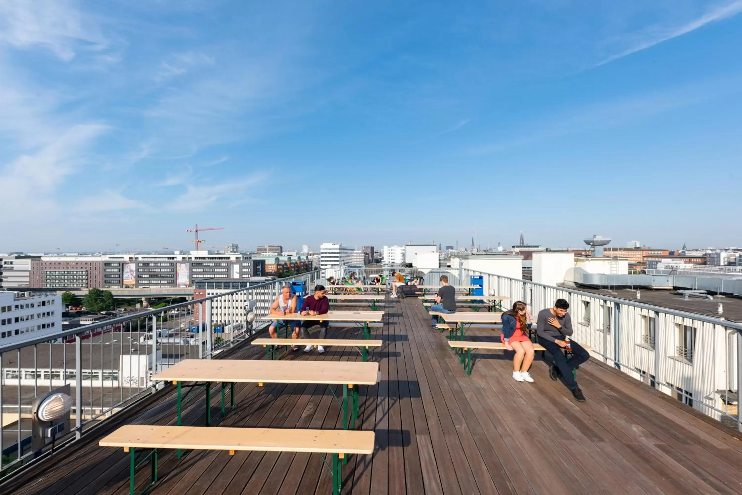 Balcony/Terrace in a&o Hamburg City