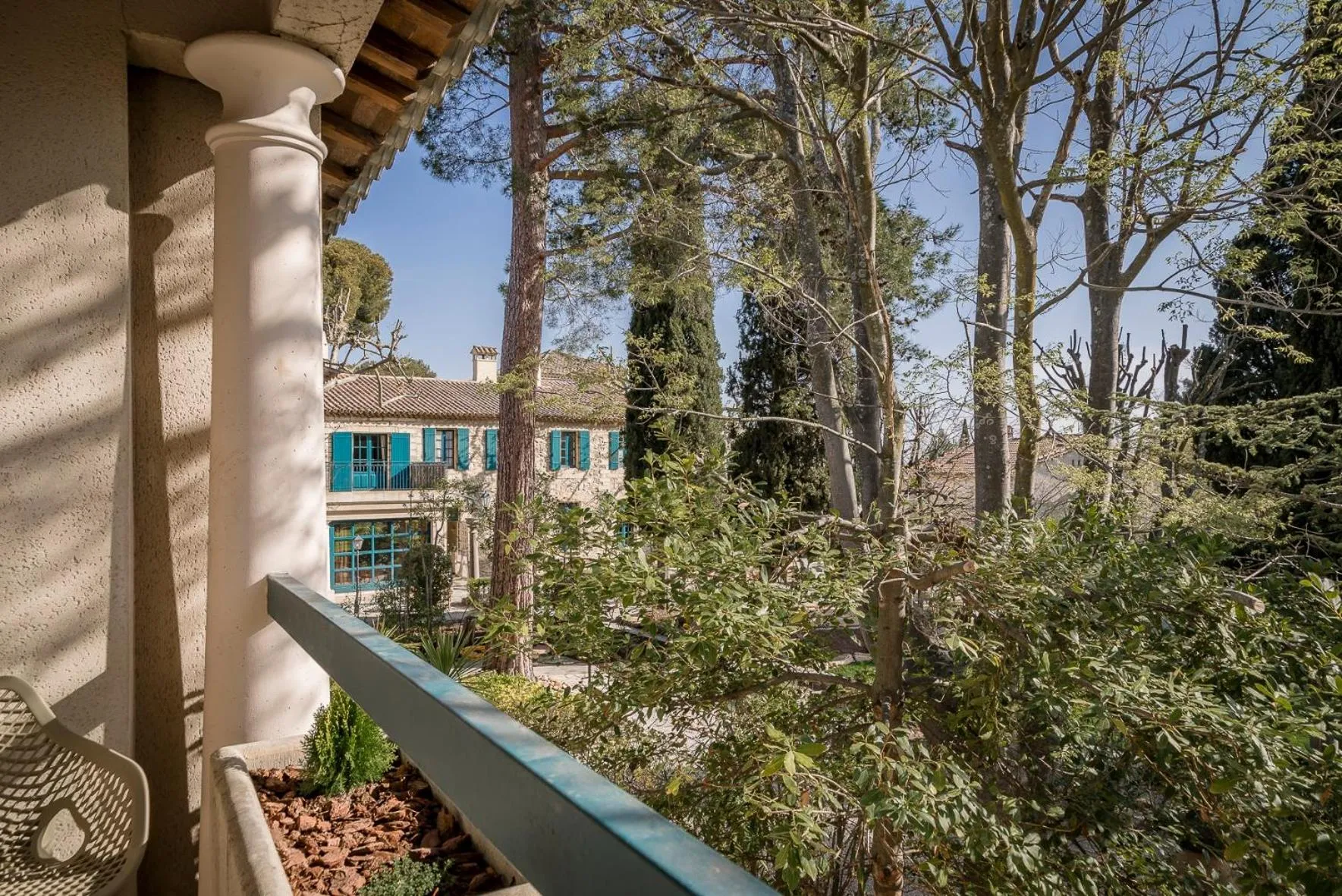 Garden in Hôtel la Magnaneraie