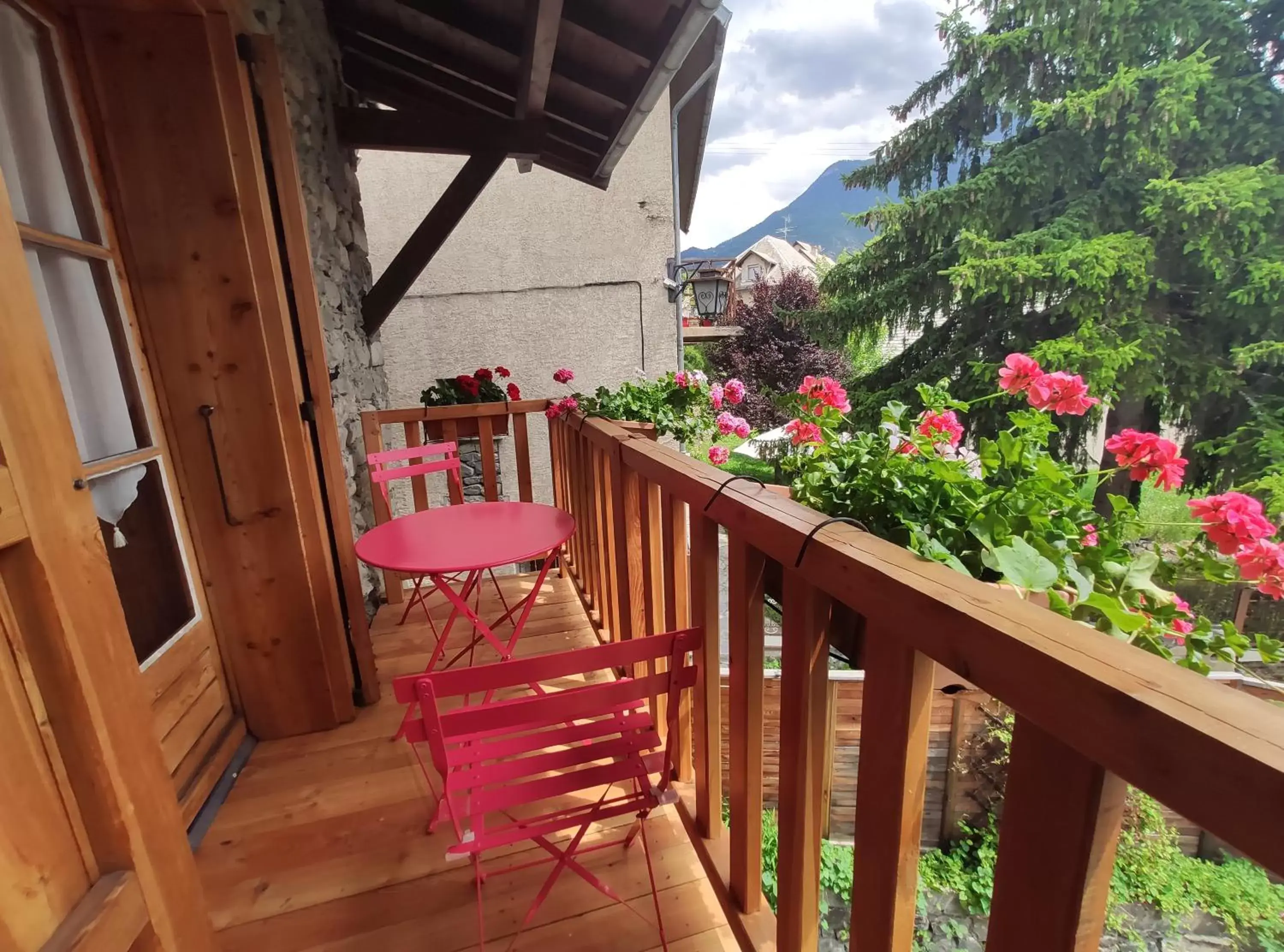 Balcony/Terrace in B&B et Apartments Moulin du Martinet