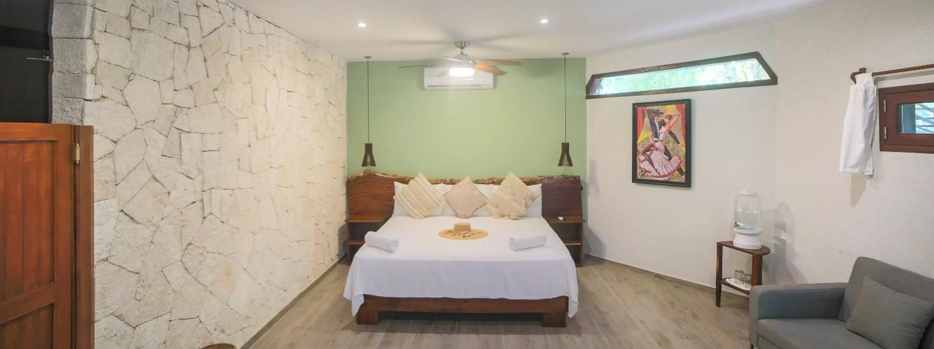 Bed in Playa Canek Beachfront Eco Hotel