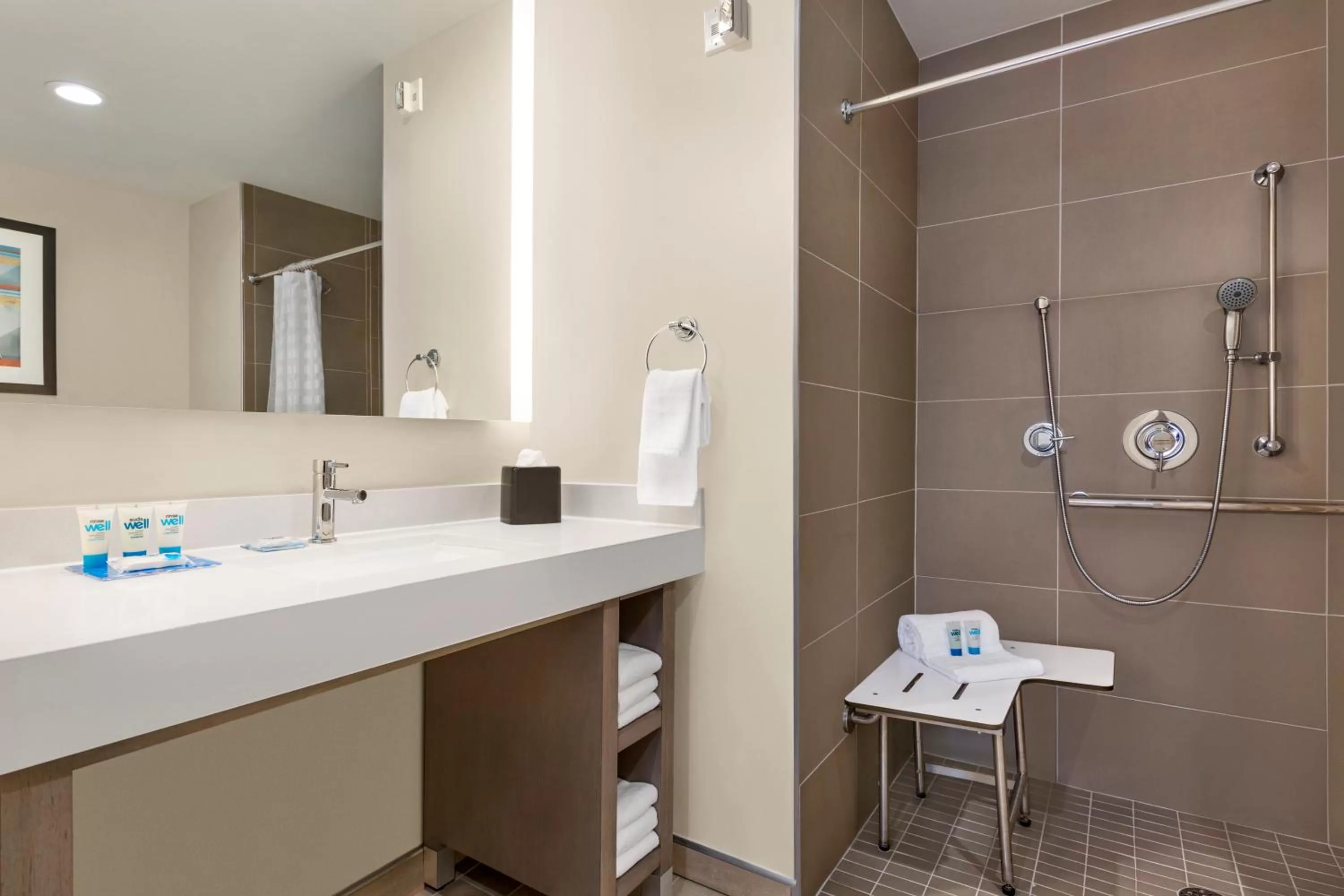 Shower in Hyatt House Bryan/College Station