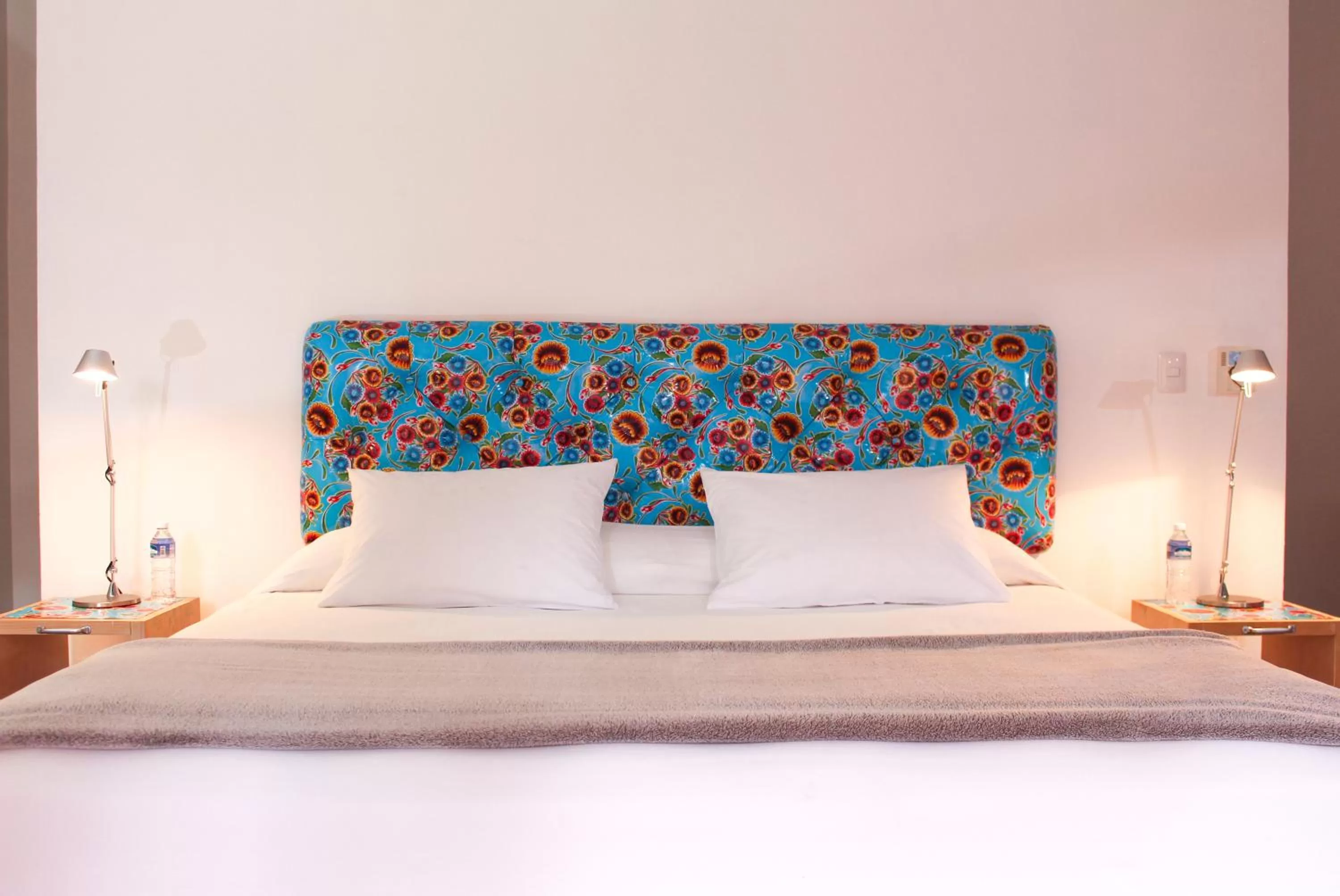 Bed in Hotel Cosijo - San Jeronimo Tlacochahuaya