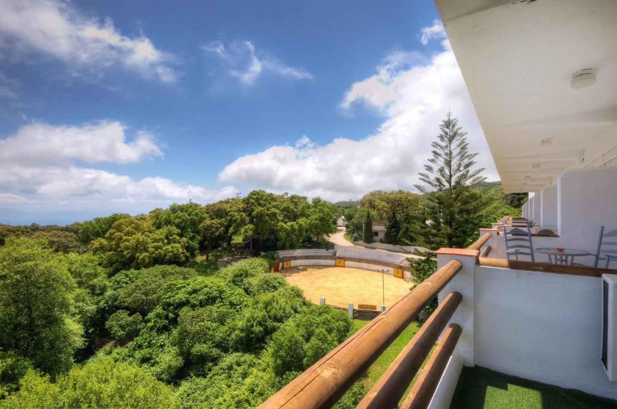 Garden view in Mesón de Sancho