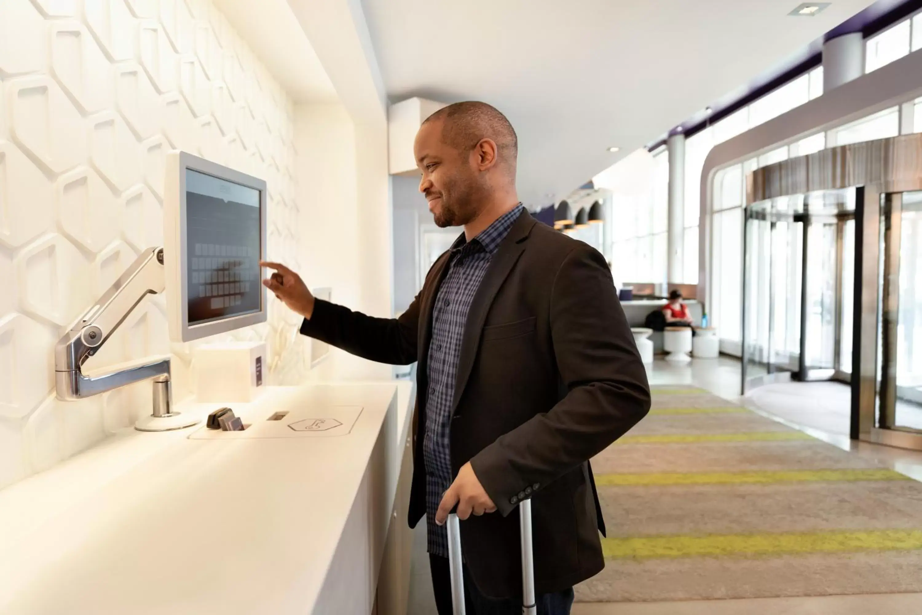 Lobby or reception in YOTEL Boston