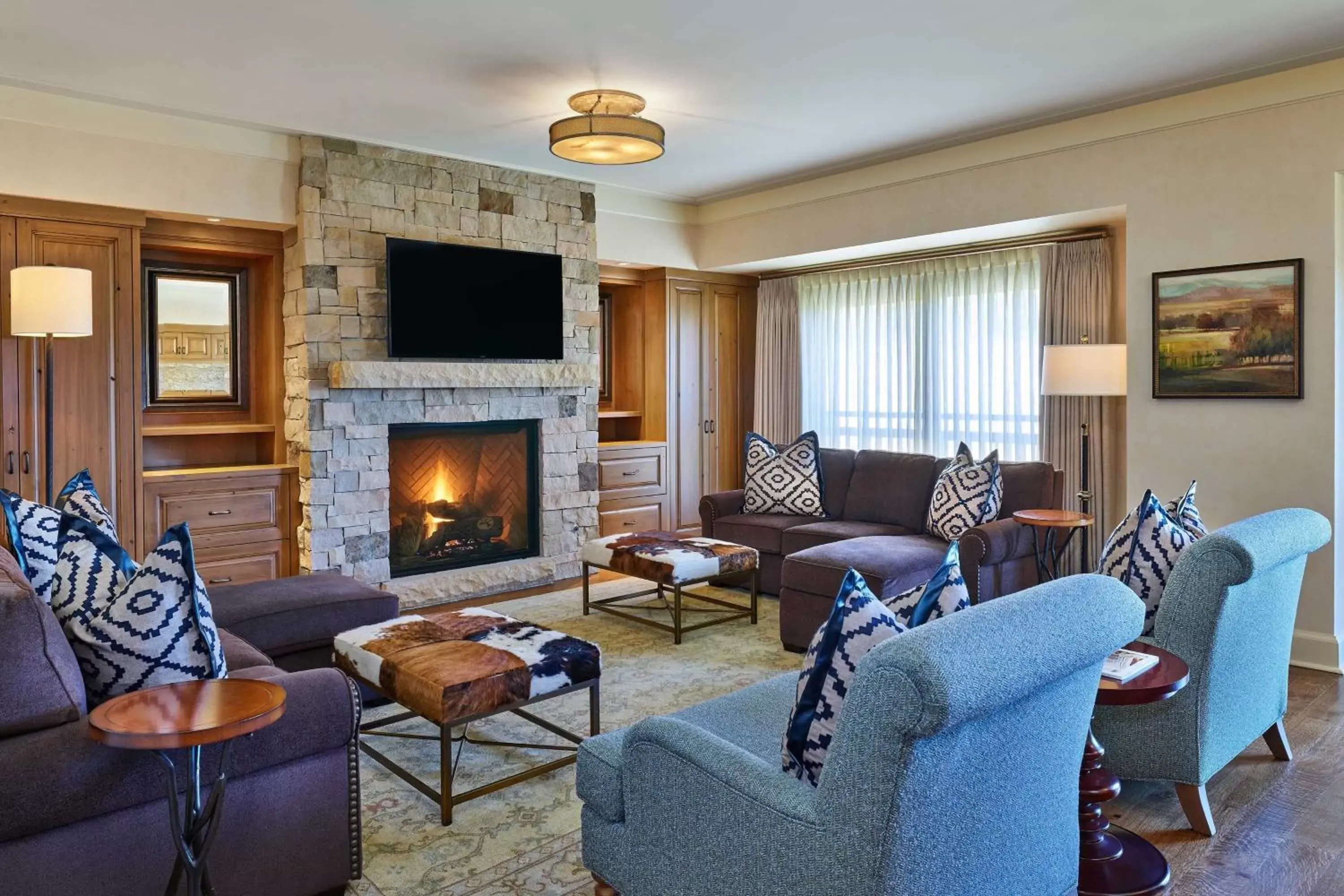 Living room, Seating Area in St. Regis Deer Valley