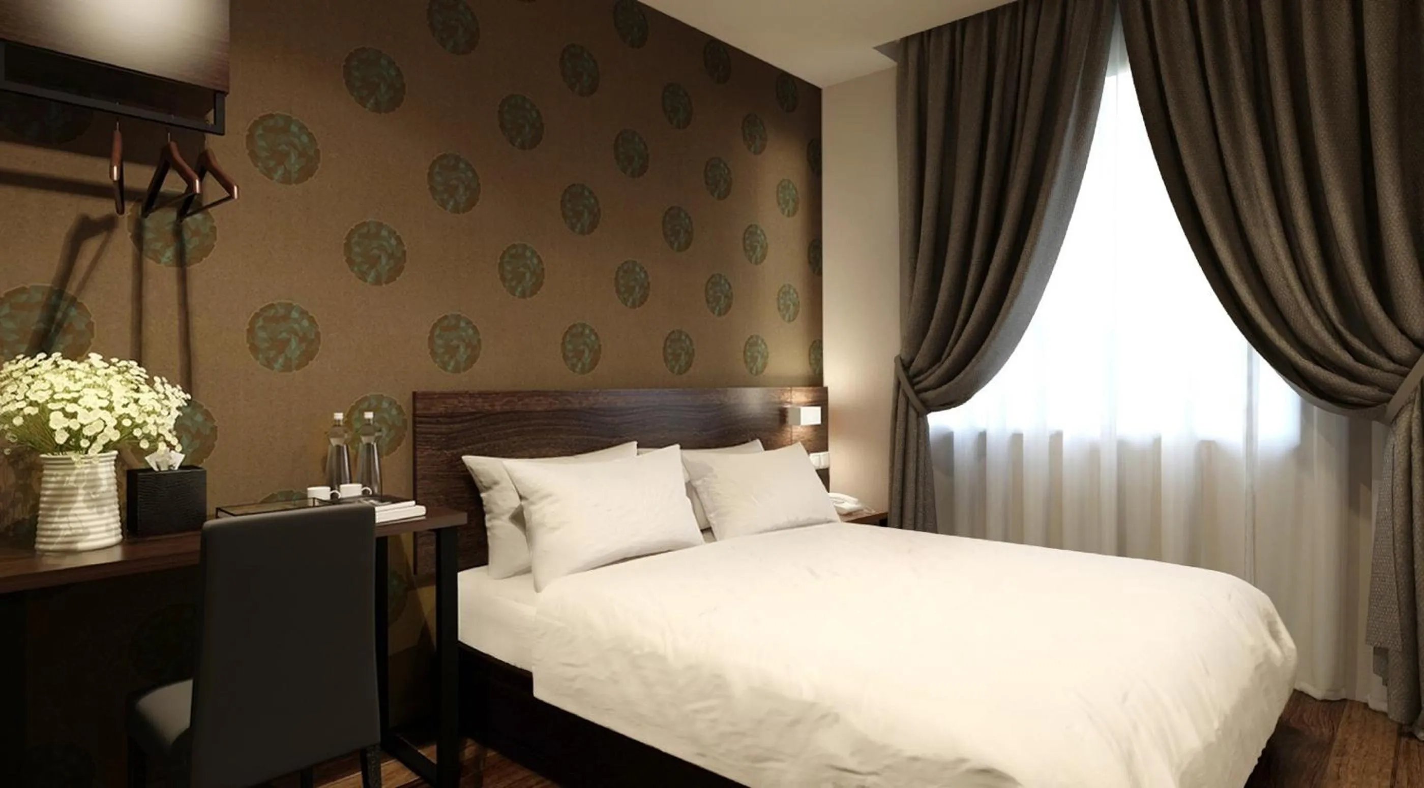 Bedroom, Bed in The Square Hotel