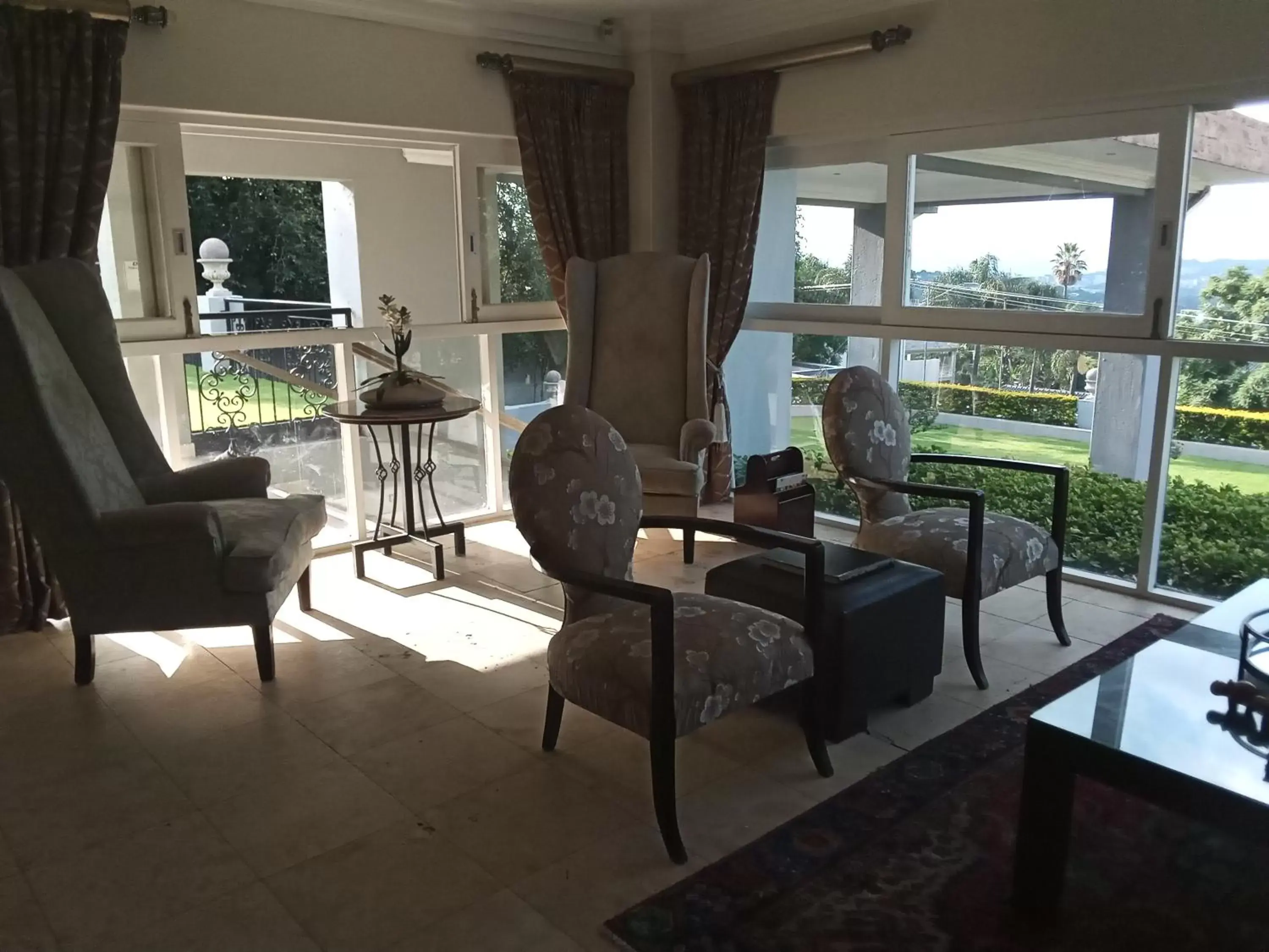 Seating area in 131 on Herbert Baker Boutique Hotel