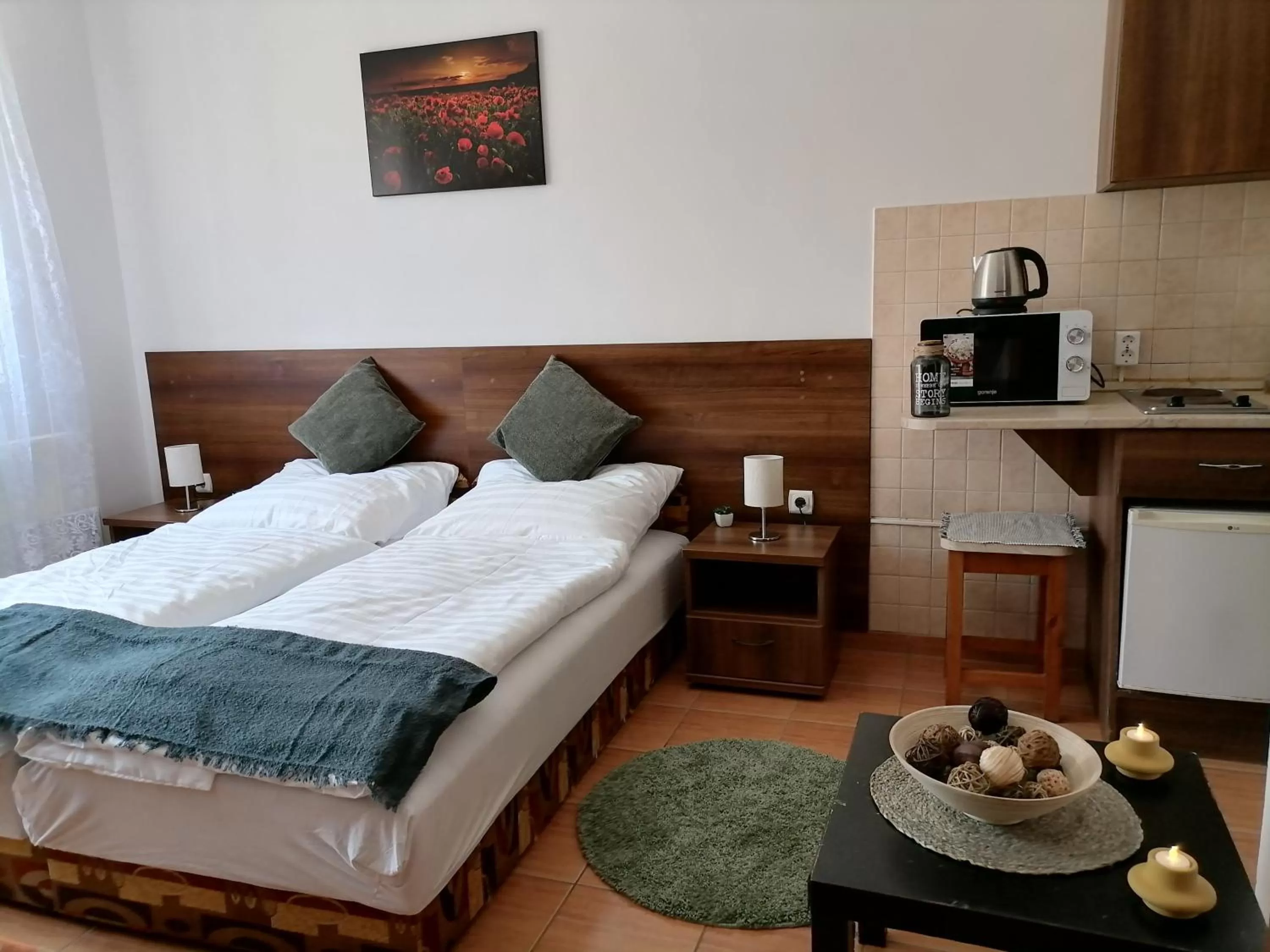 Bed in Aqua Oazis Apartman