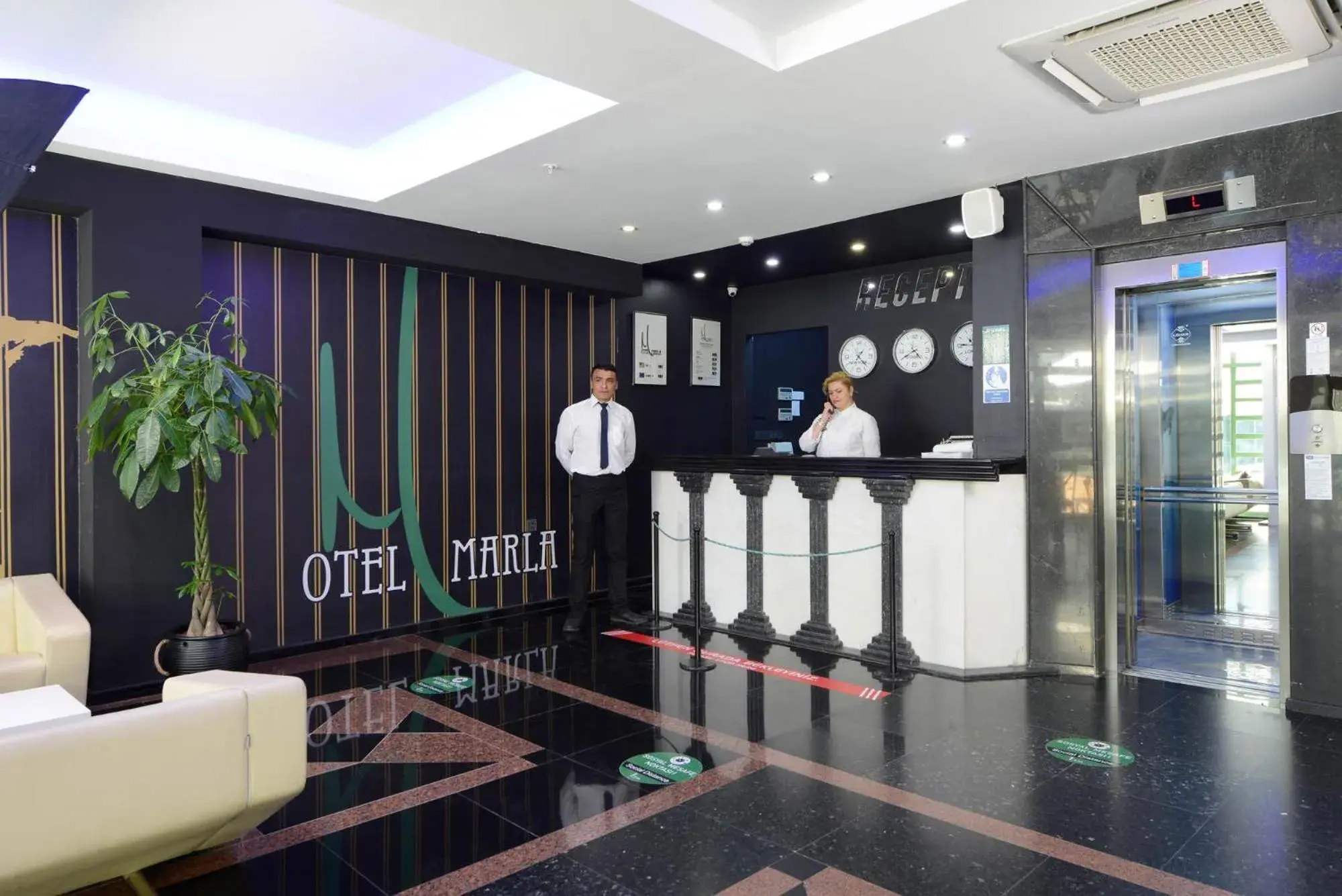 Lobby or reception in Hotel Marla Lobby or reception in Hotel Marla