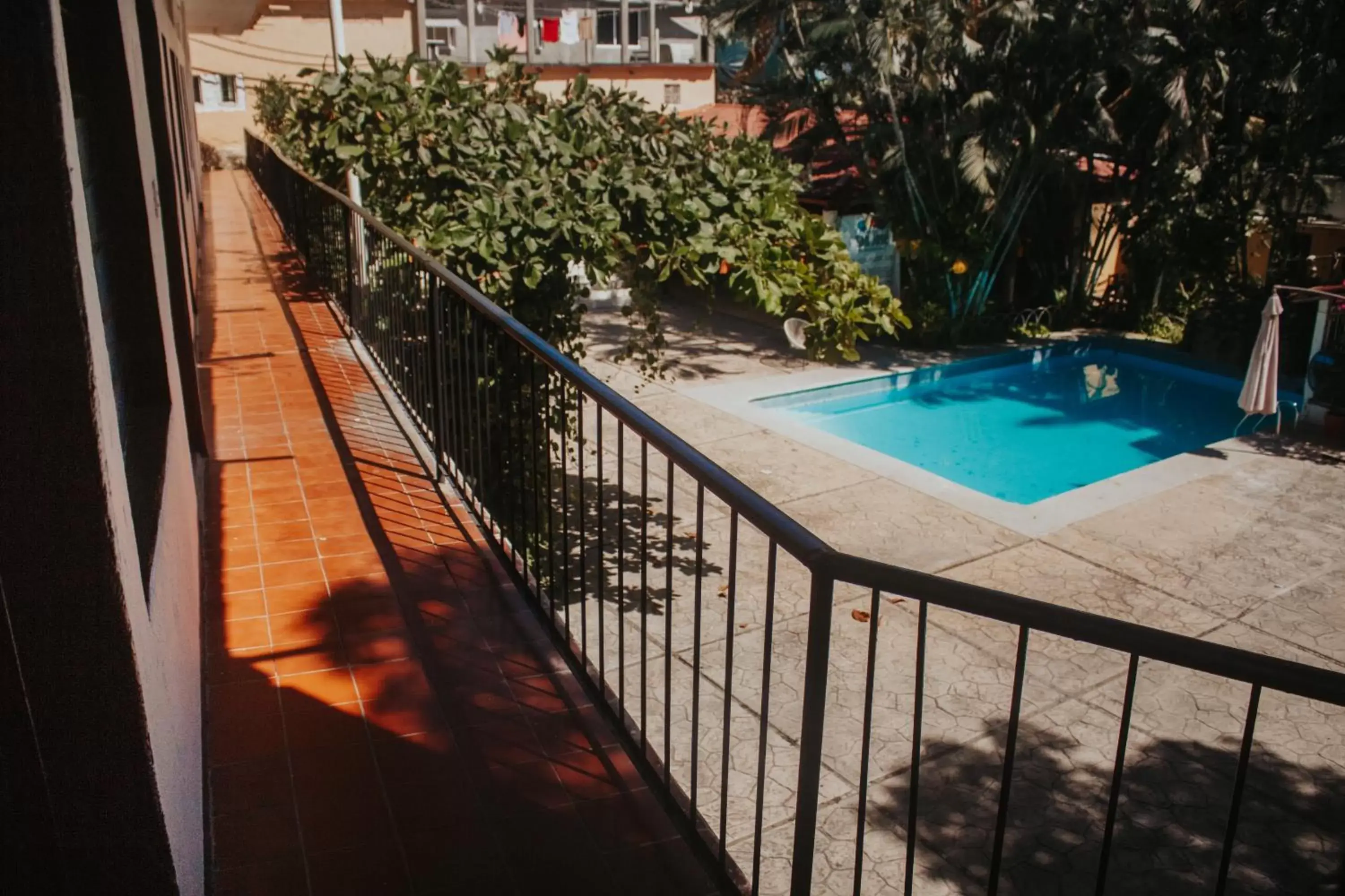 Pool View in Hotel Posada San Jose