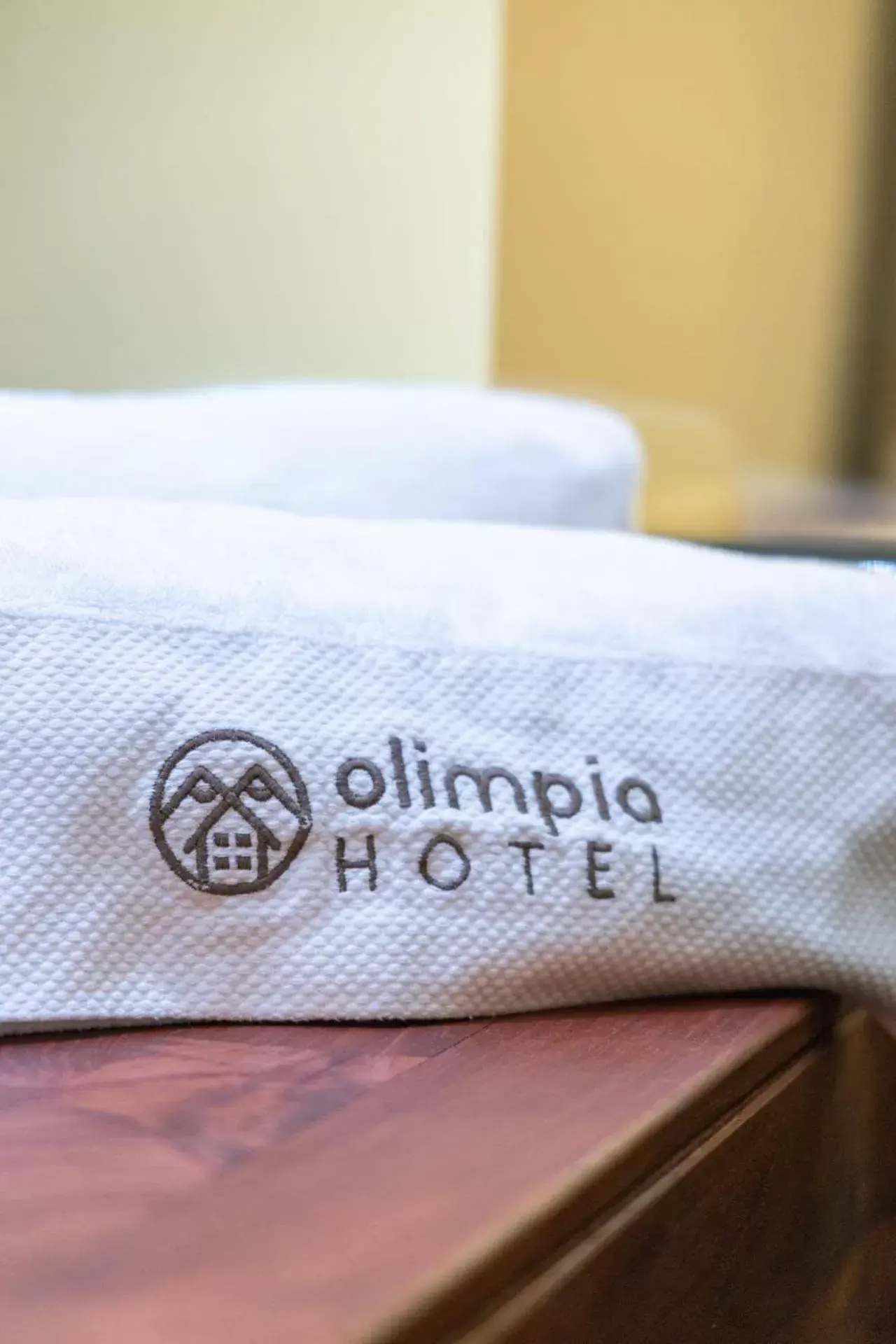 towels, Property Logo/Sign in Olimpia Hotel