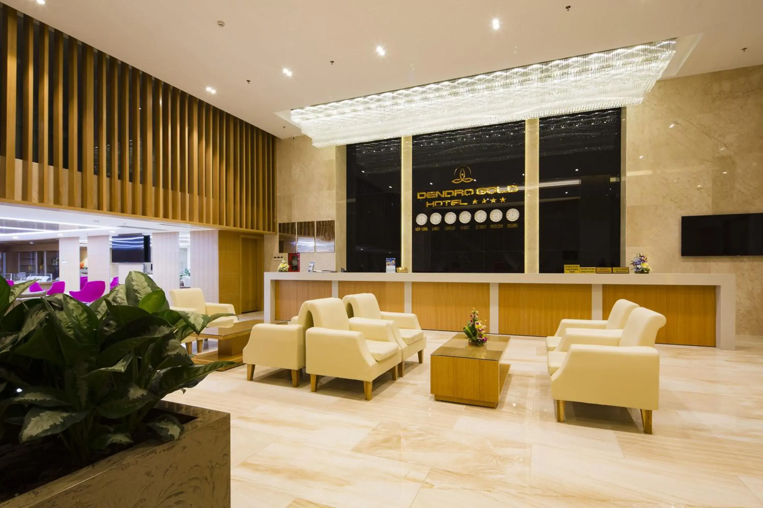 Lobby or reception, Lounge/Bar in Dendro Gold Hotel