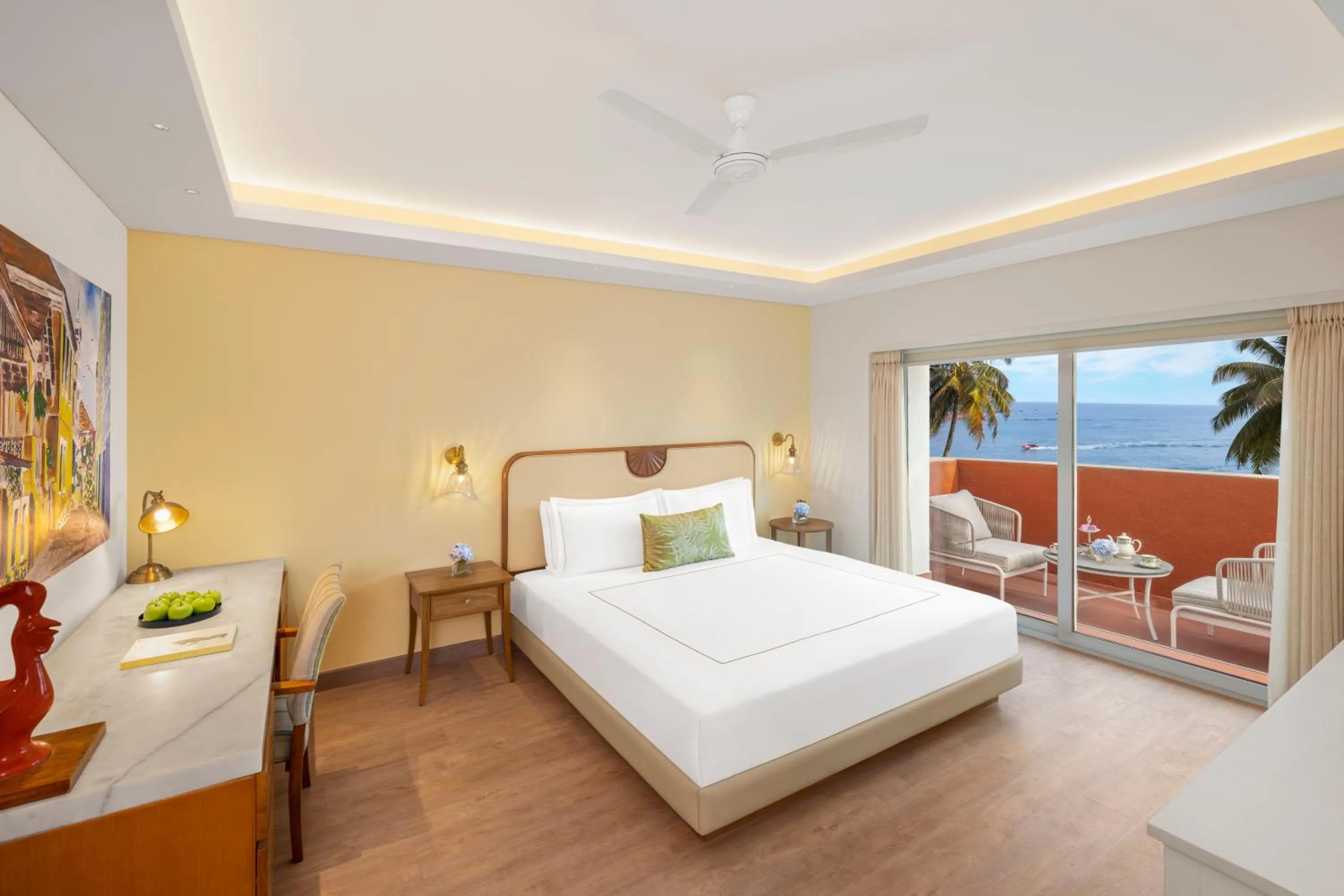 Bed in Taj Cidade de Goa Heritage, Goa