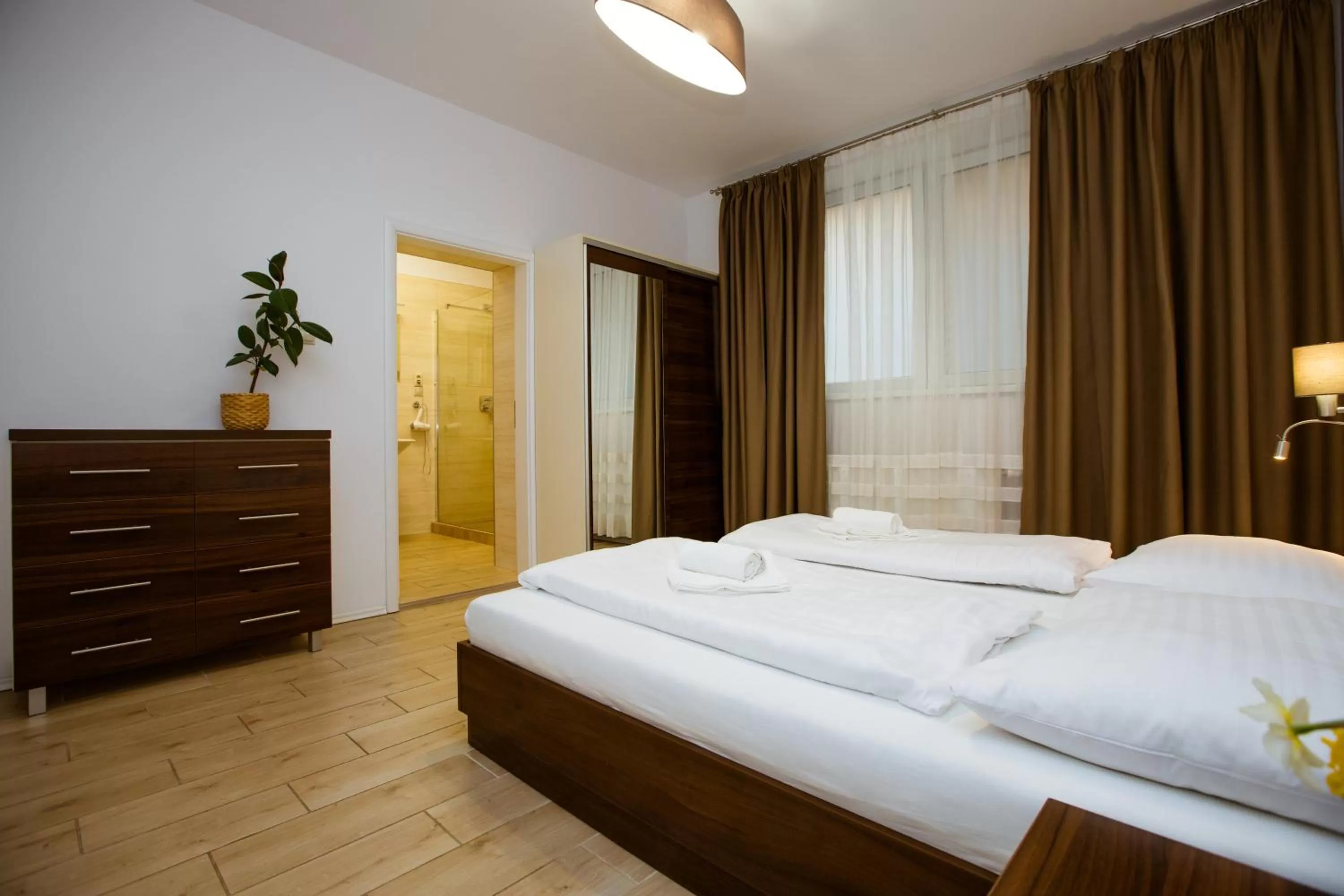 Bedroom, Bed in Hotel Litovel