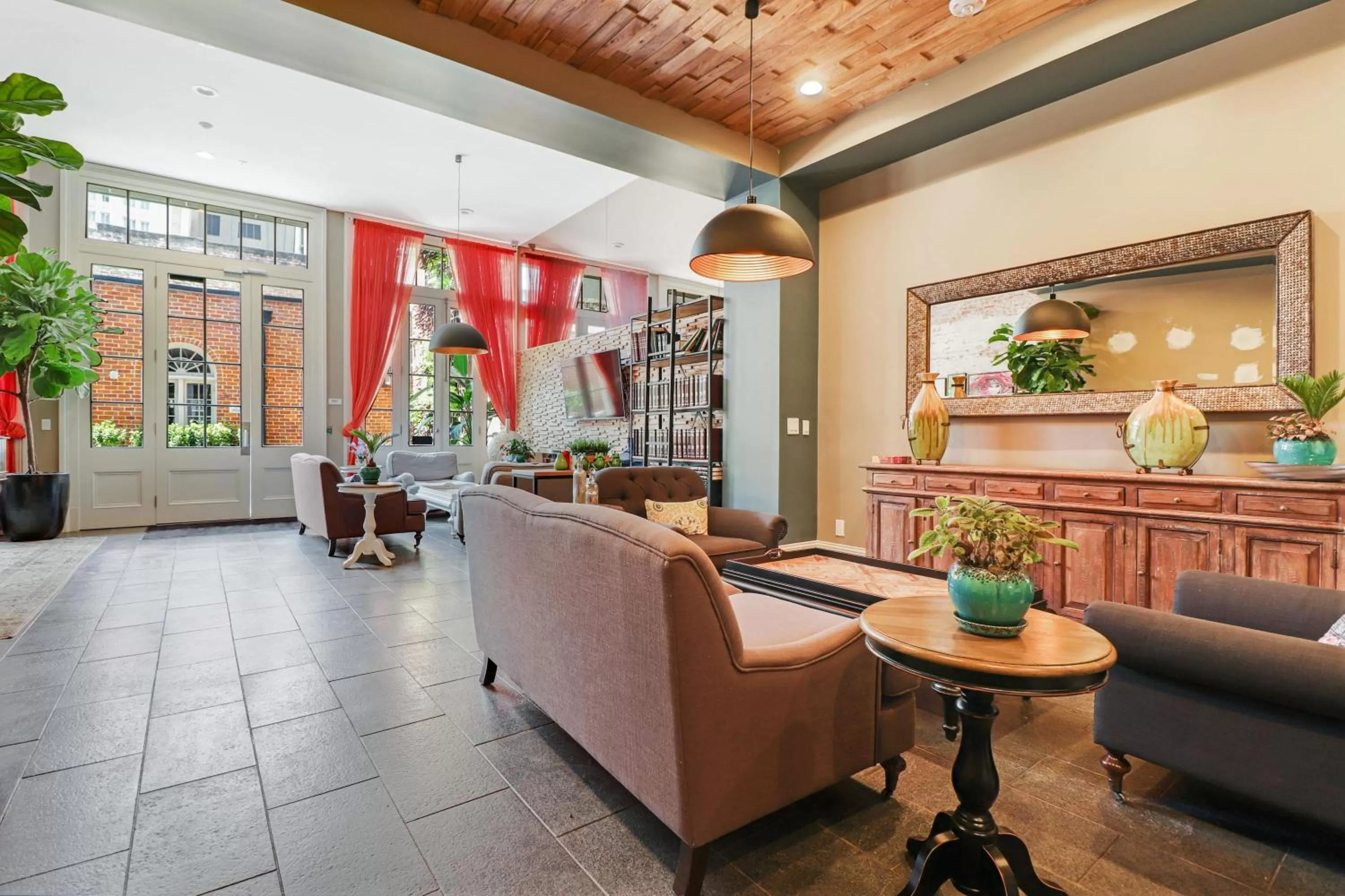 Seating area in Roami at Factors Row