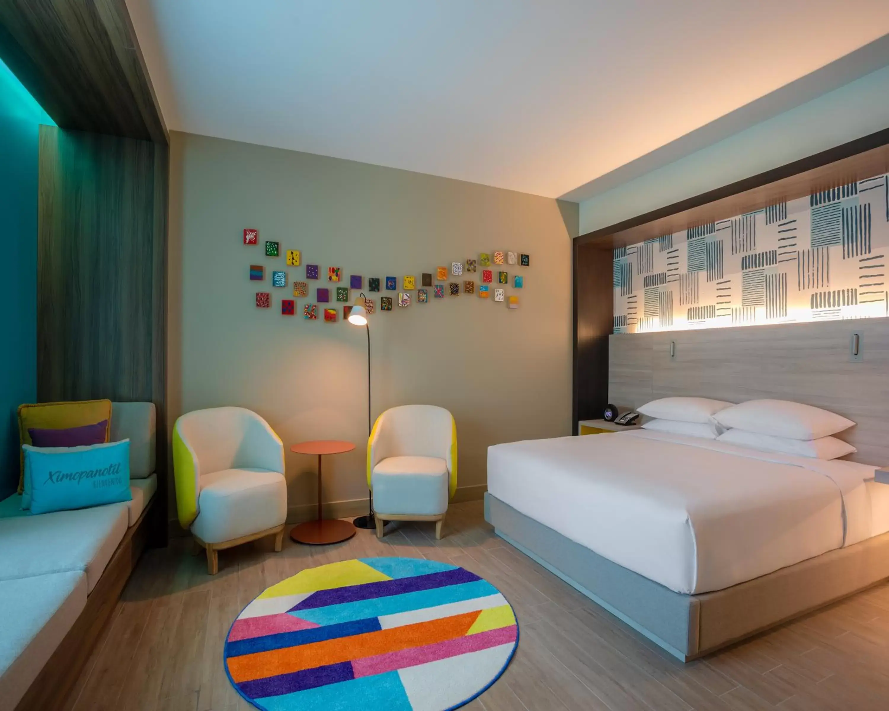 Decorative detail, Bed in Hyatt Centric San Salvador Decorative detail, Bed in Hyatt Centric San Salvador