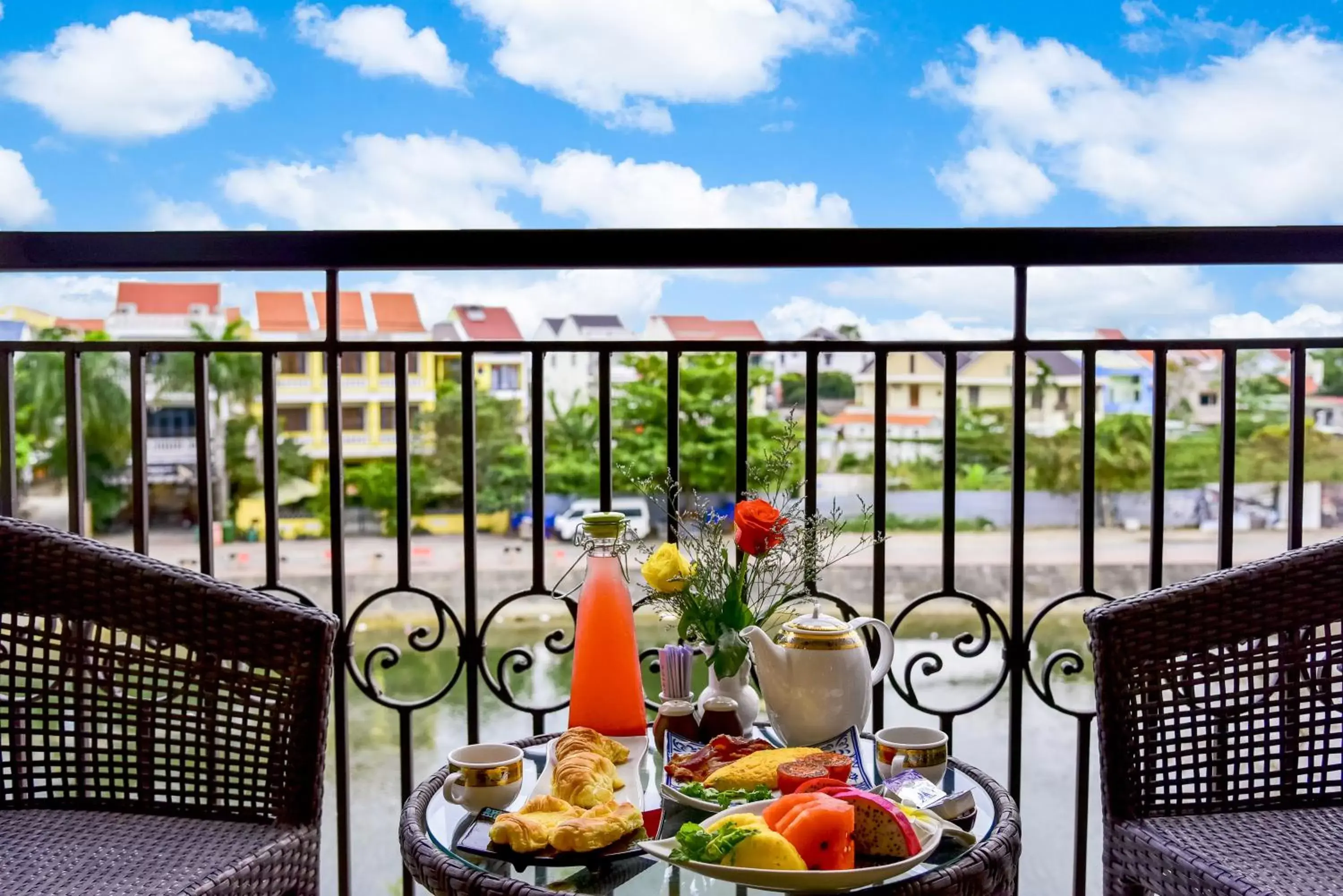Balcony/Terrace in Laluna Hoi An Riverside Hotel & Spa