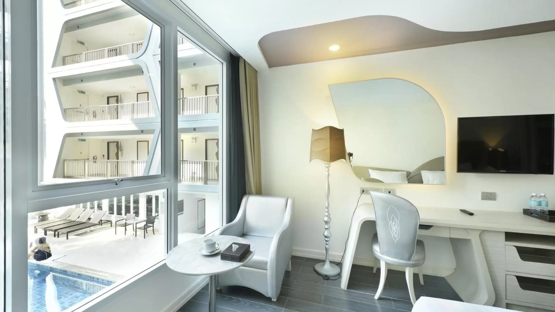 Pool view in Le Tada Parkview Hotel