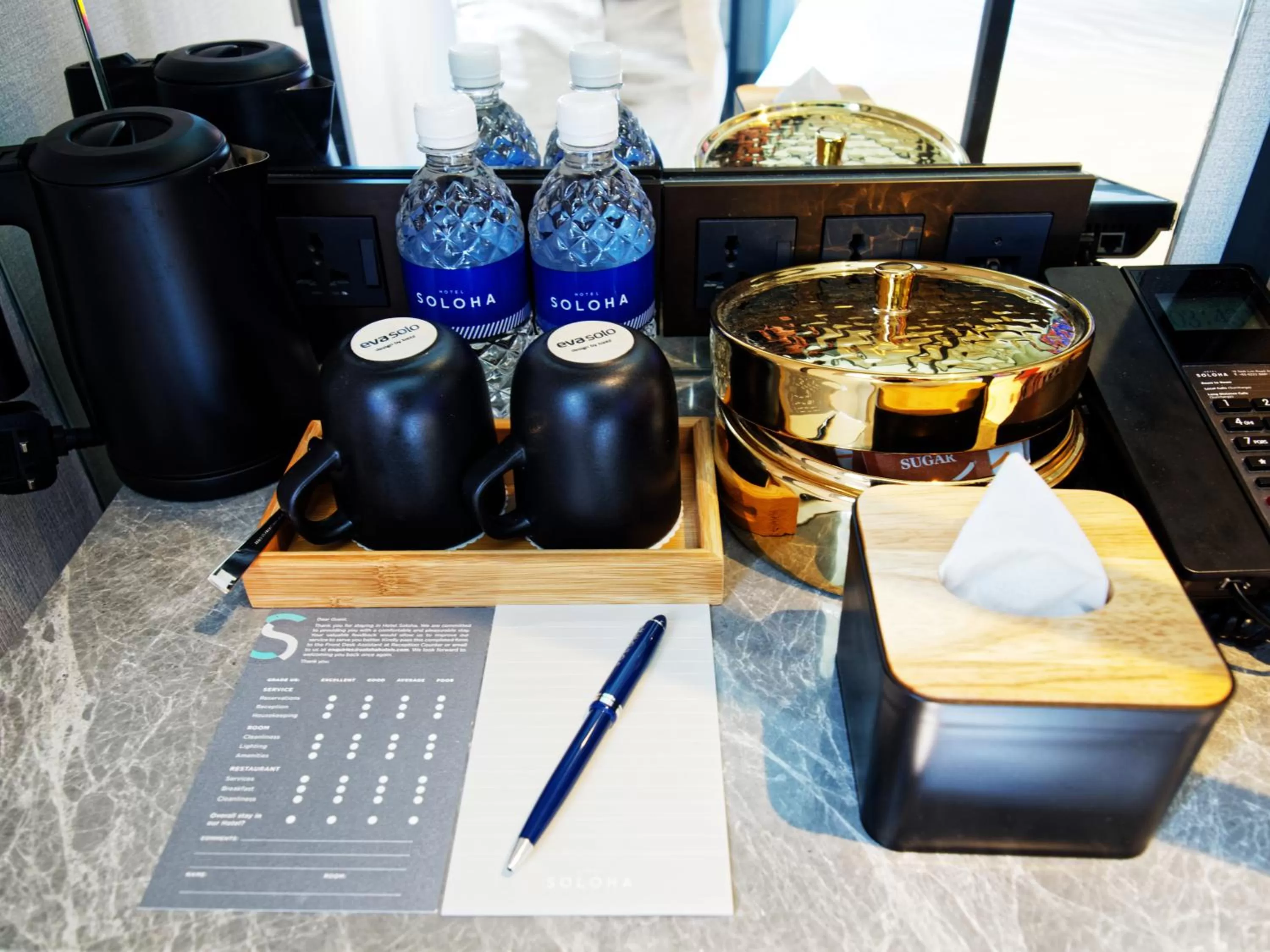 Coffee/tea facilities in Hotel Soloha at Chinatown