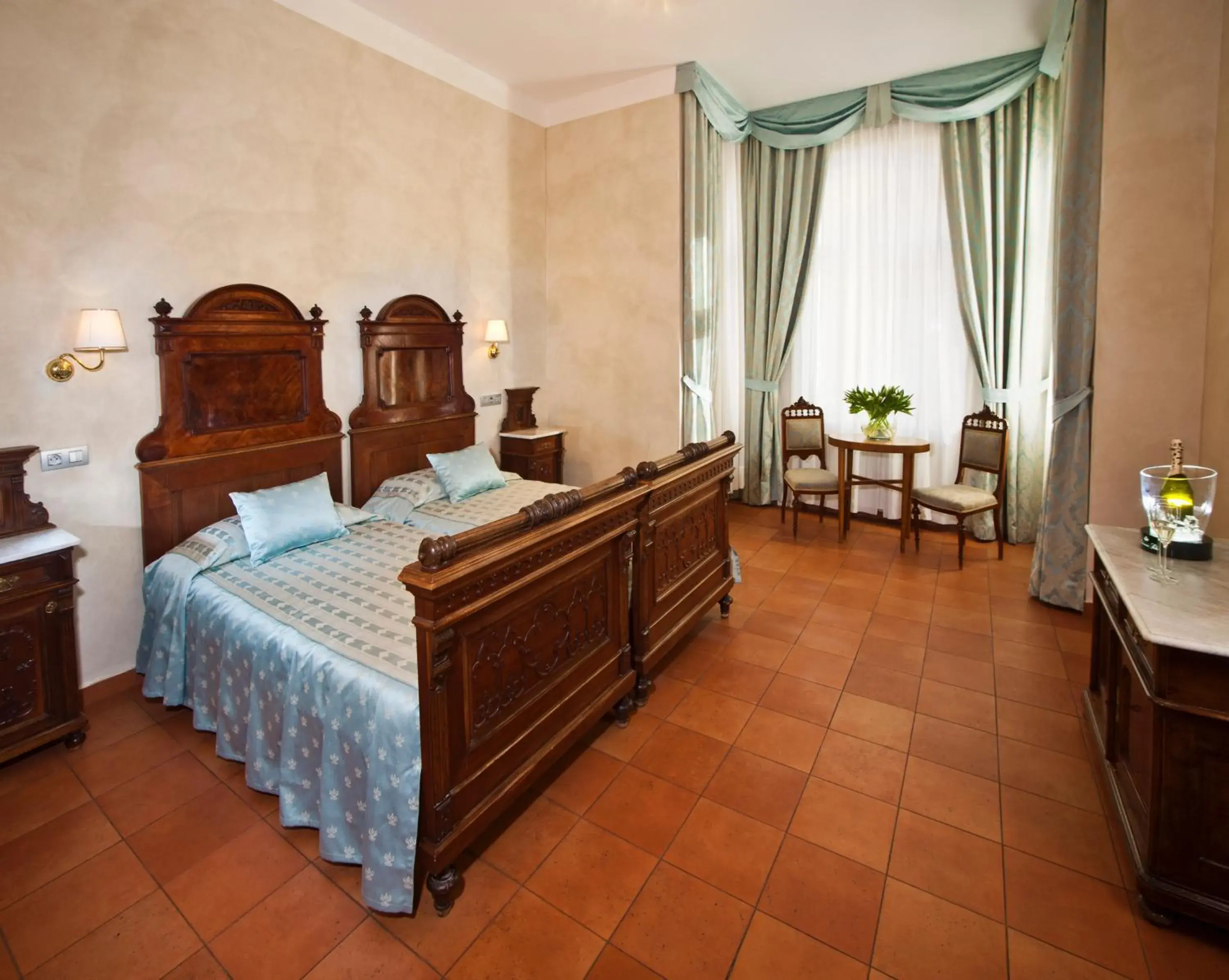 Bedroom, Bed in Hotel Caesar Prague